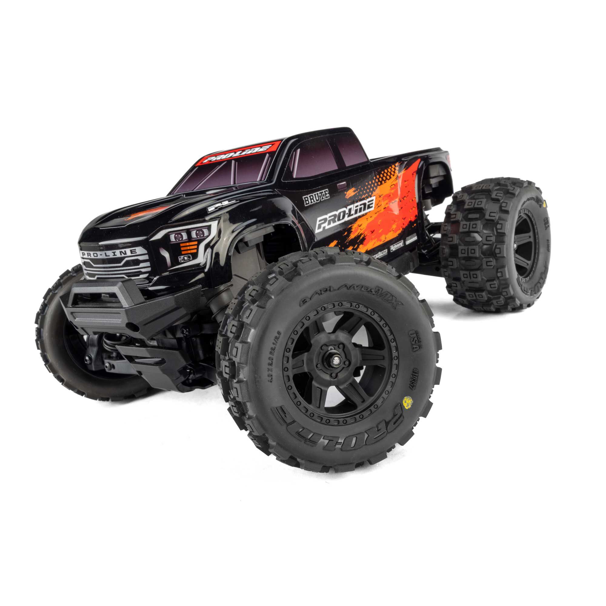 Pro-Line Racing 1/16 Pre-Cut Truck Body Tough Color Black: Traxxas Mini Maxx-PRO368118