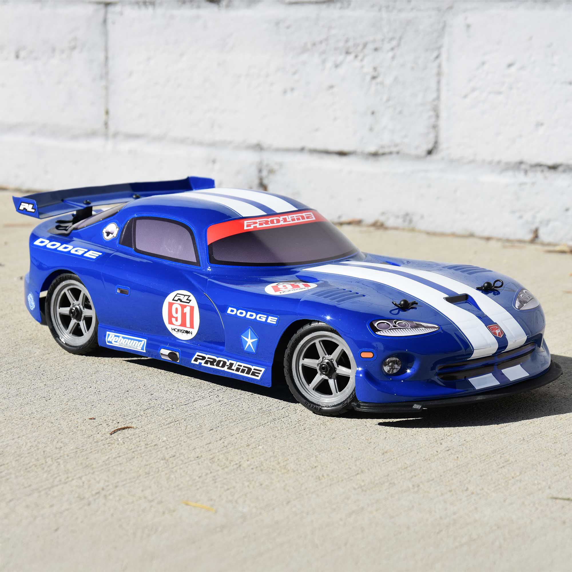 Pro-Line Racing 1:12 Pre-Cut 2002 Dodge Viper GTS Blue Body: Losi NASCAR-PRO368413