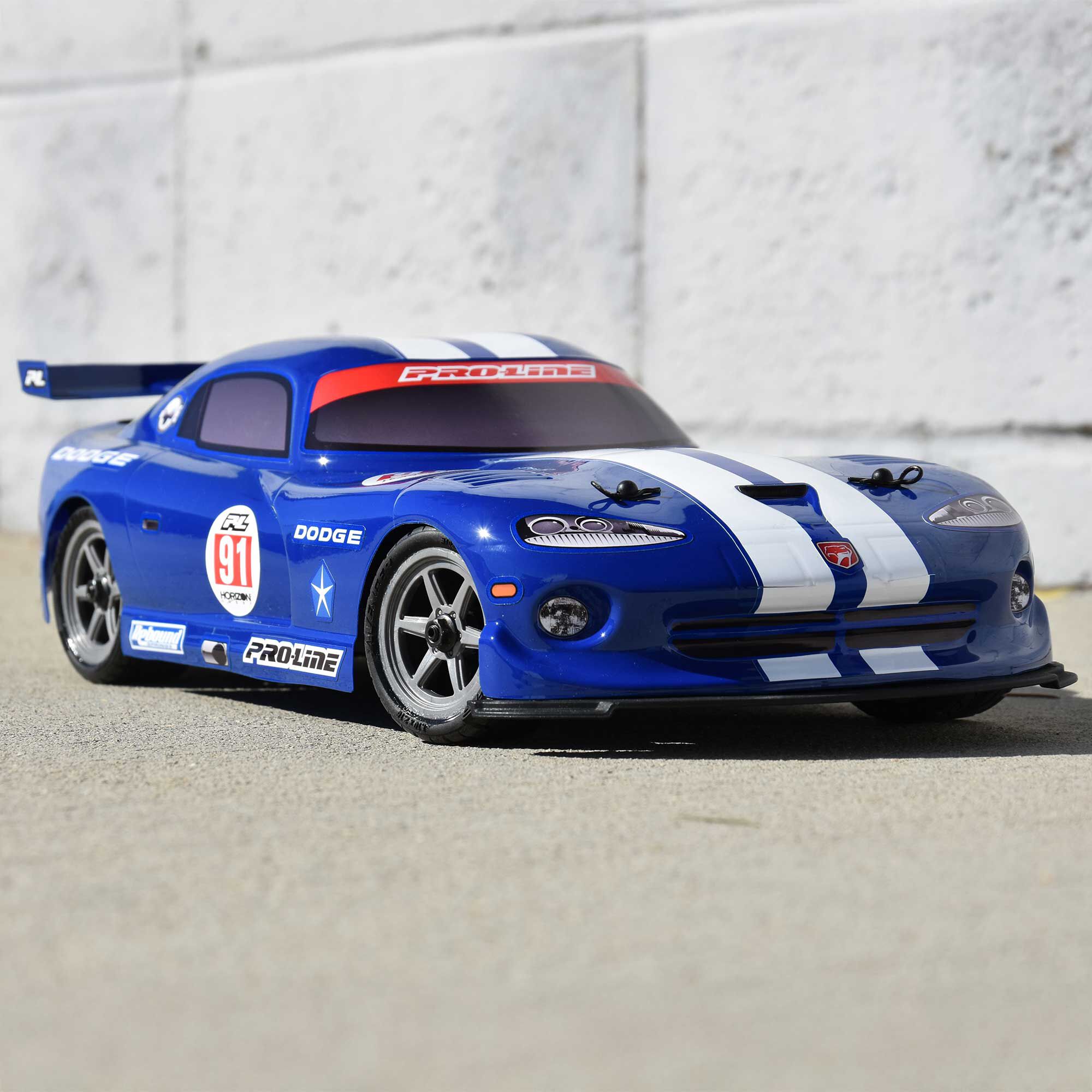 Pro-Line Racing 1:12 Pre-Cut 2002 Dodge Viper GTS Blue Body: Losi NASCAR-PRO368413