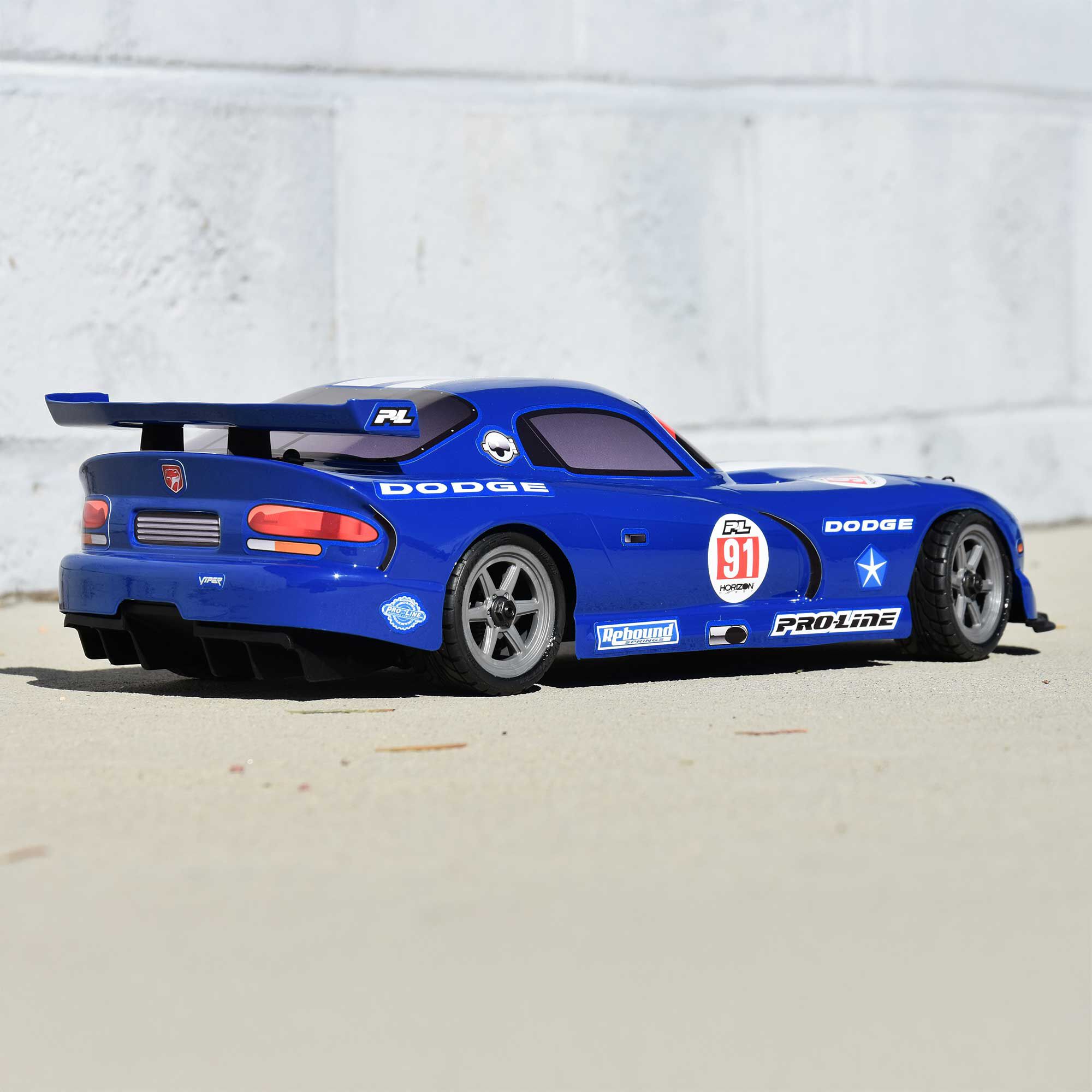 Pro-Line Racing 1:12 Pre-Cut 2002 Dodge Viper GTS Blue Body: Losi NASCAR-PRO368413