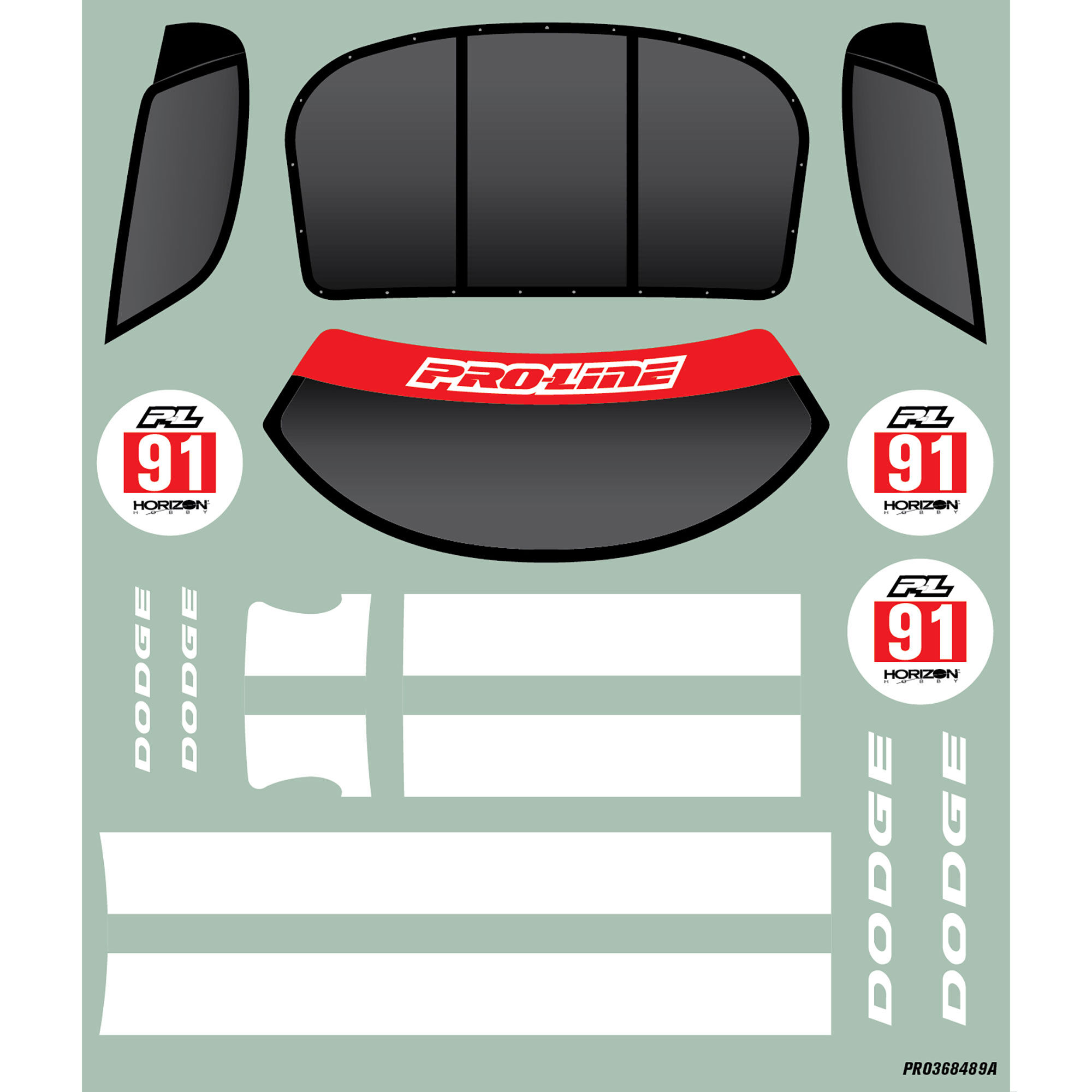 Pro-Line Racing 1:12 Pre-Cut 2002 Dodge Viper GTS Black Body: Losi NASCAR-PRO368414