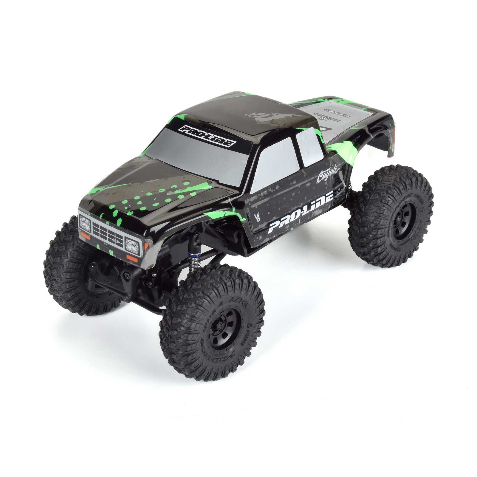 Pro-Line Racing Limited Edition 1/30 Pre-Cut/Pre-Painted Coyote High Performance (TBD) Green Tear Body: Axial SCX30-PRO369420