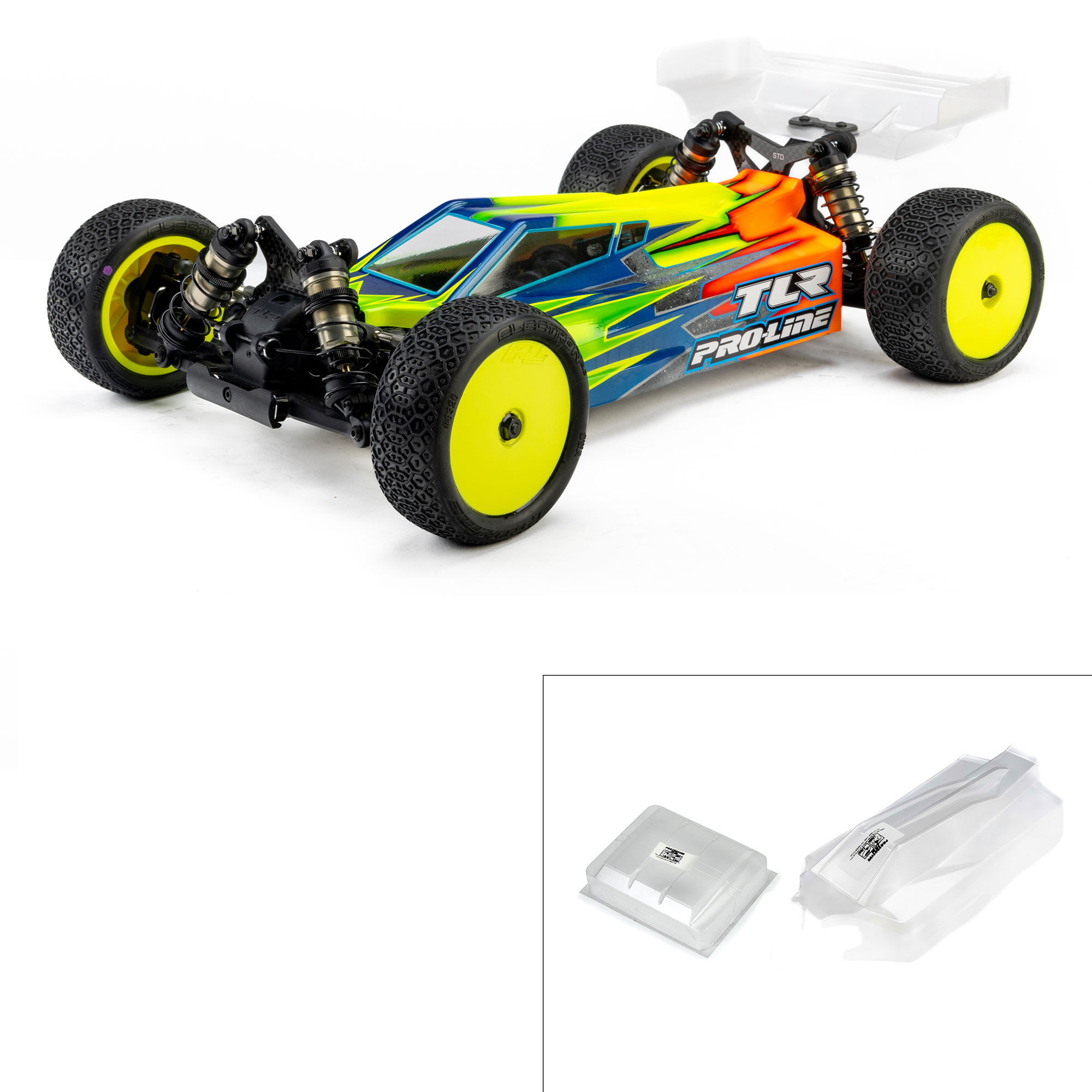 Pro-Line Racing Sector Light Weight Clear Body: TLR 22X-4 2.0-PRO370125