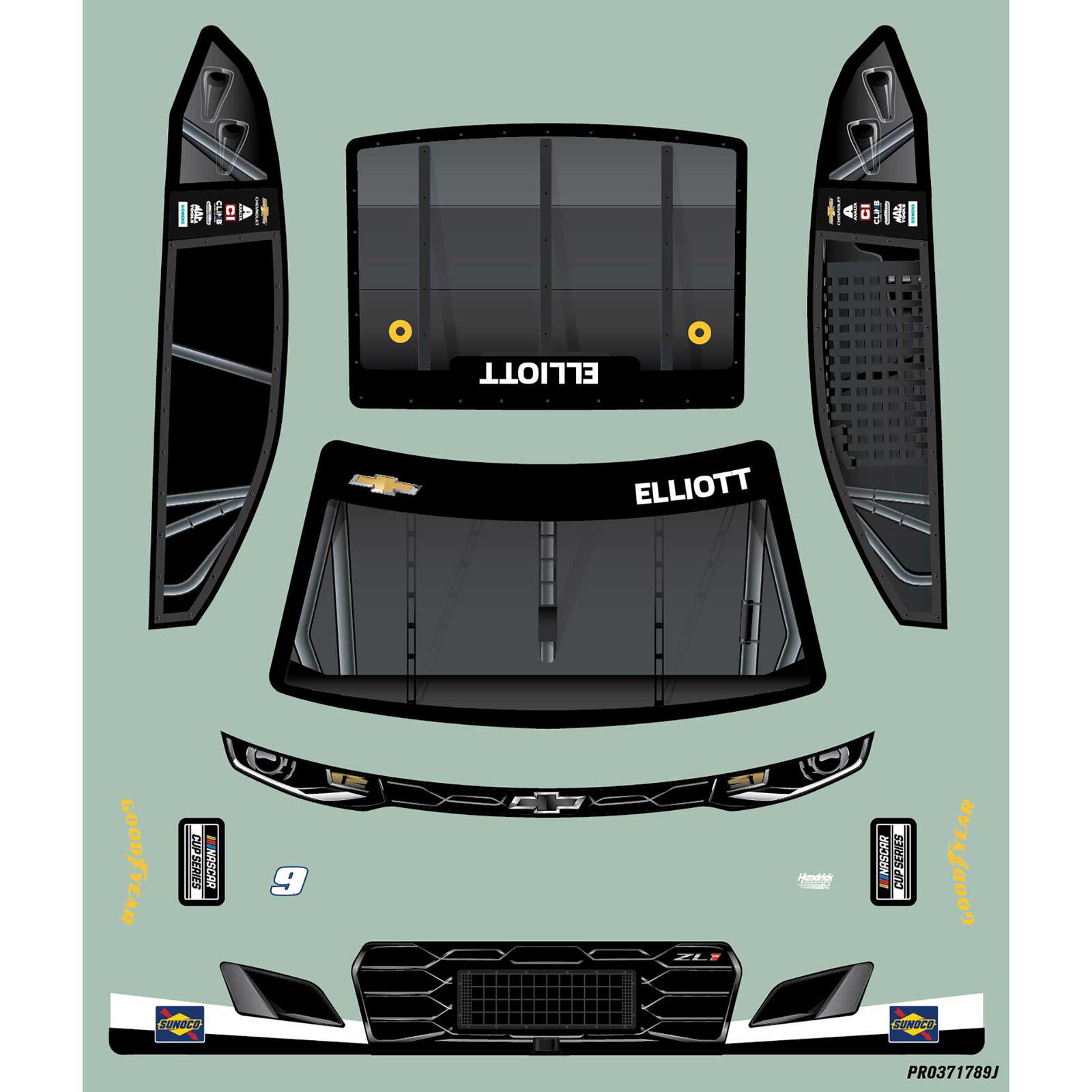 Pro-Line Racing Limited Edition 1/12 Chase Elliott #9 Amazon Prime 2025 Body: NASCAR GROM-PRO371721