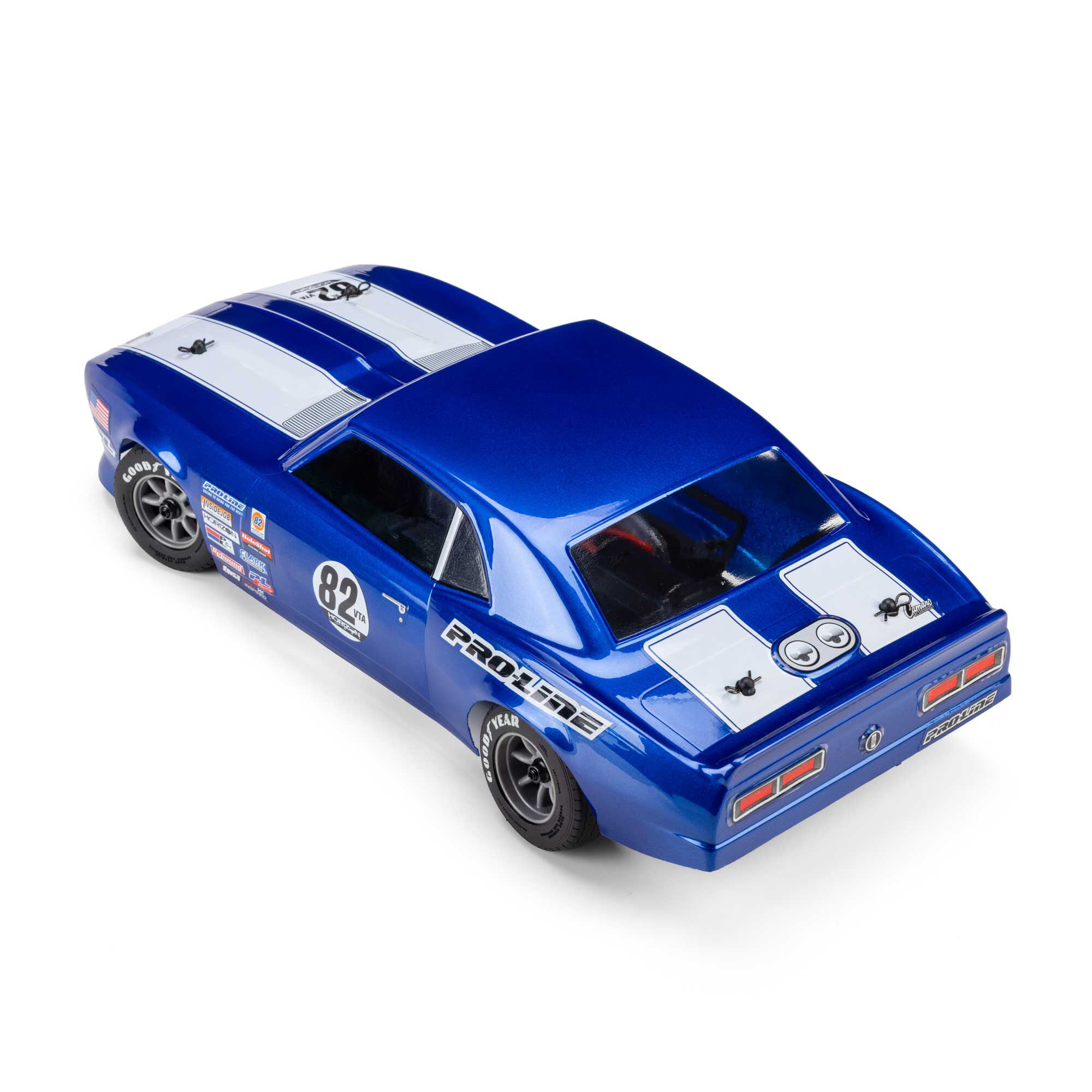 Pro-Line Racing 1:12 Pre-Cut 1968 Chevy Camaro Clear VTA Body: Losi NASCAR® Race Car-PRO372717