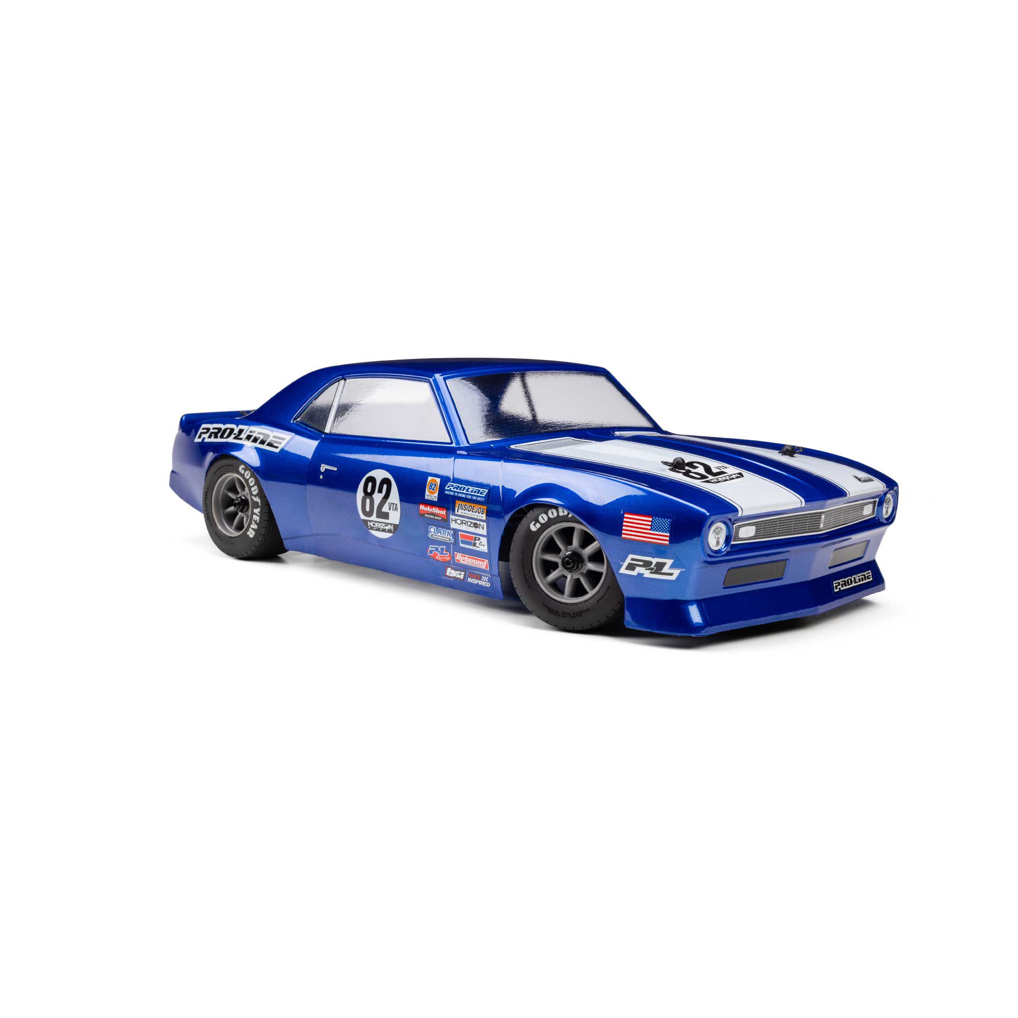 Pro-Line Racing 1:12 Pre-Cut 1968 Chevy Camaro Clear VTA Body: Losi NASCAR® Race Car-PRO372717