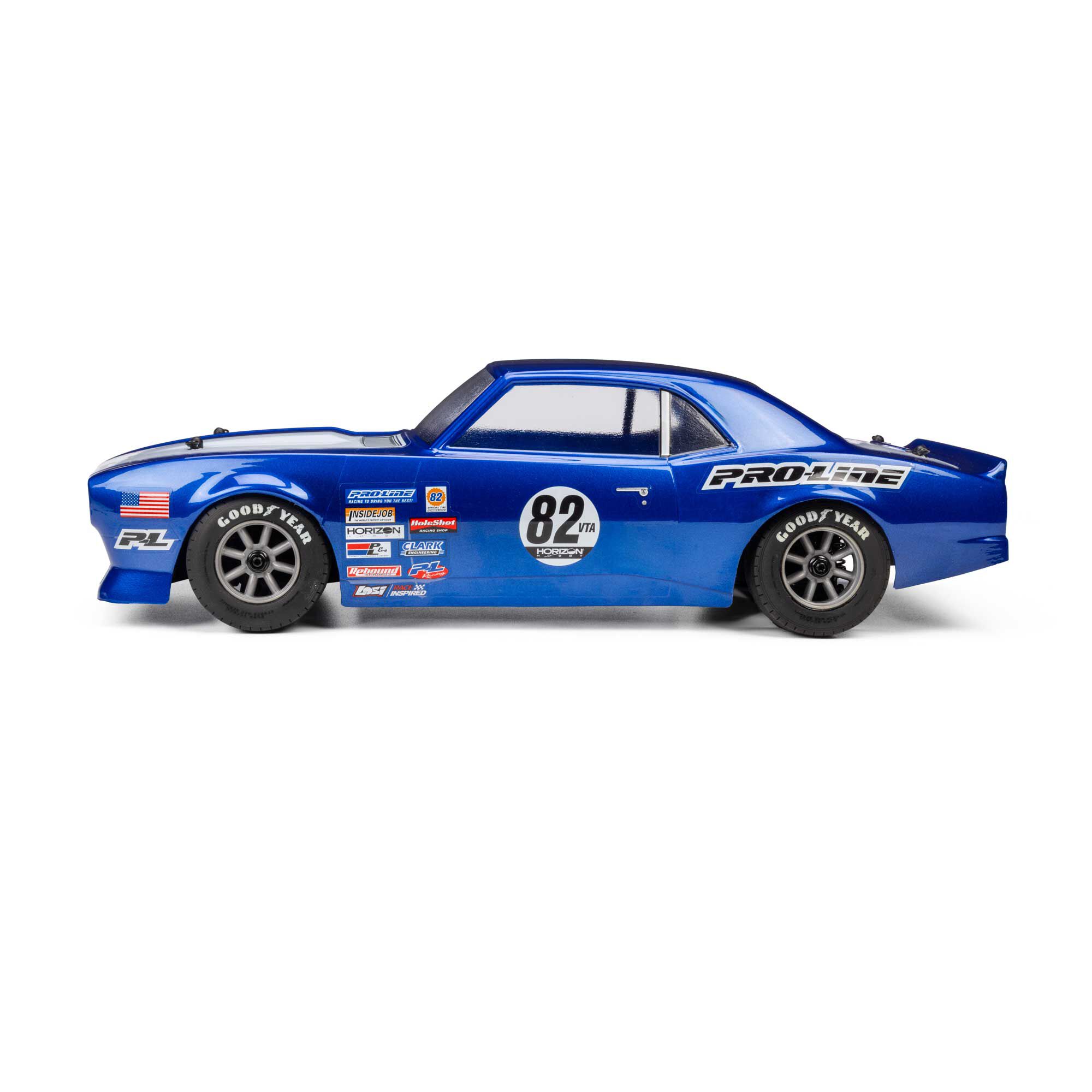 Pro-Line Racing 1:12 Pre-Cut 1968 Chevy Camaro Clear VTA Body: Losi NASCAR® Race Car-PRO372717