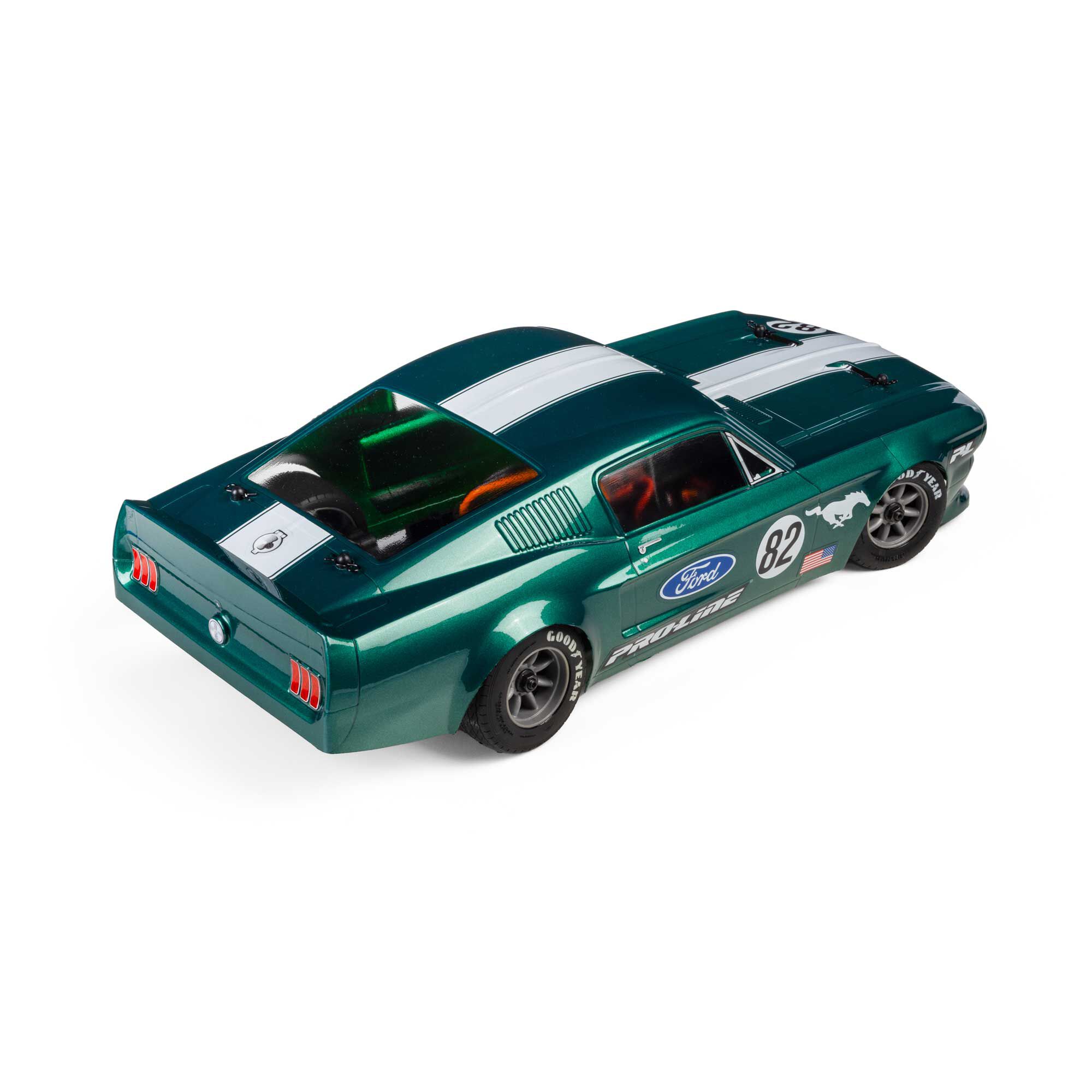 Pro-Line Racing 1:12 Pre-Cut 1968 Ford Mustang Clear VTA Body: Losi NASCAR® Race Car-PRO372817