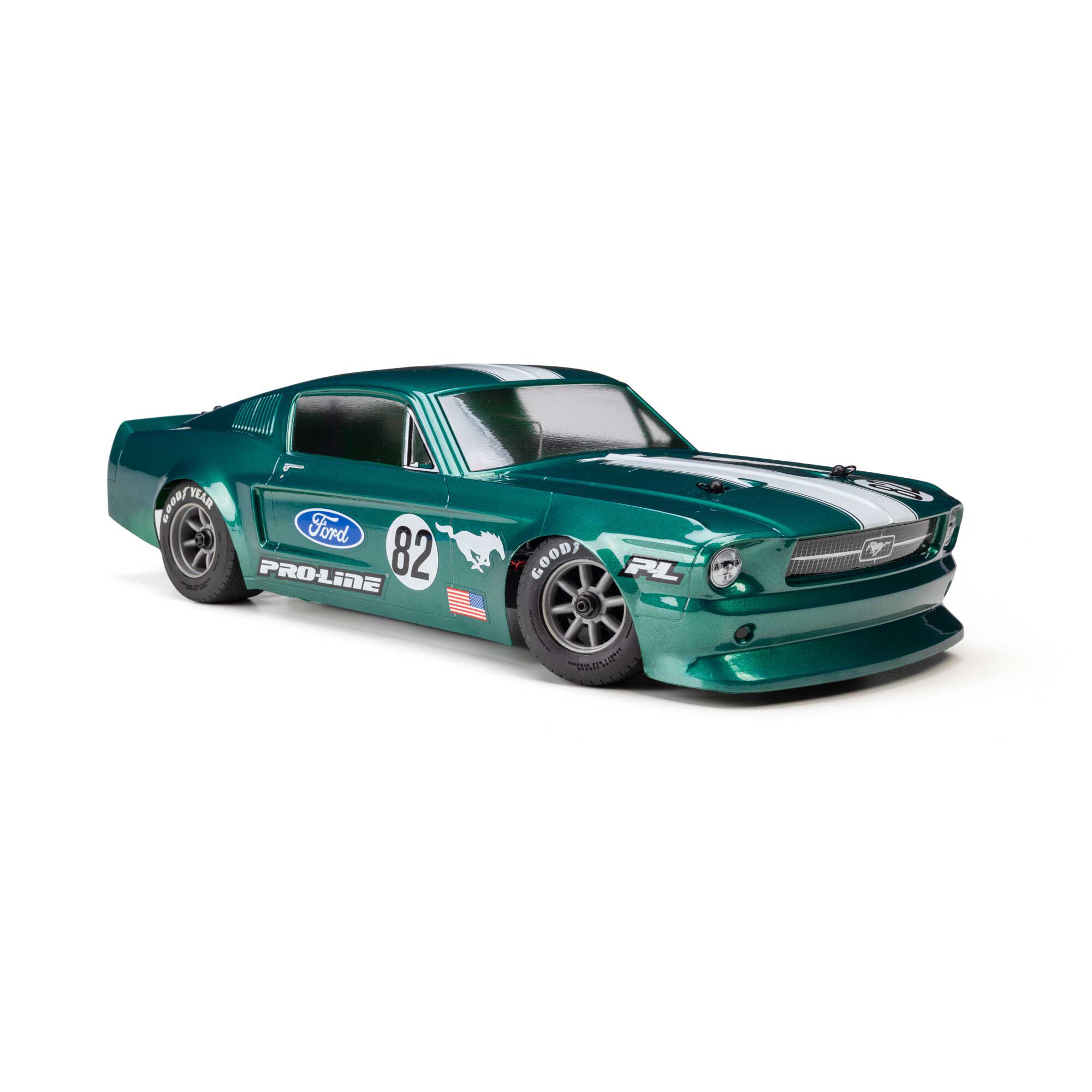 Pro-Line Racing 1:12 Pre-Cut 1968 Ford Mustang Clear VTA Body: Losi NASCAR® Race Car-PRO372817