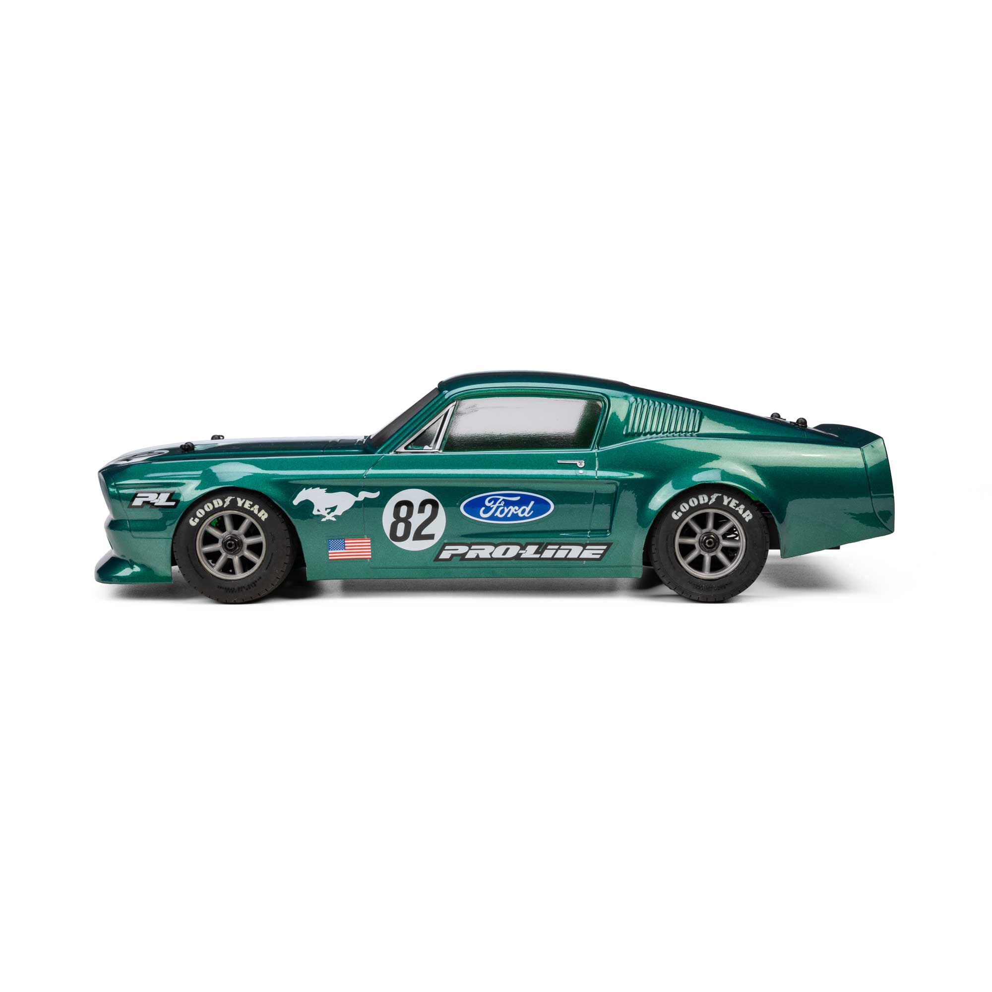 Pro-Line Racing 1:12 Pre-Cut 1968 Ford Mustang Clear VTA Body: Losi NASCAR® Race Car-PRO372817