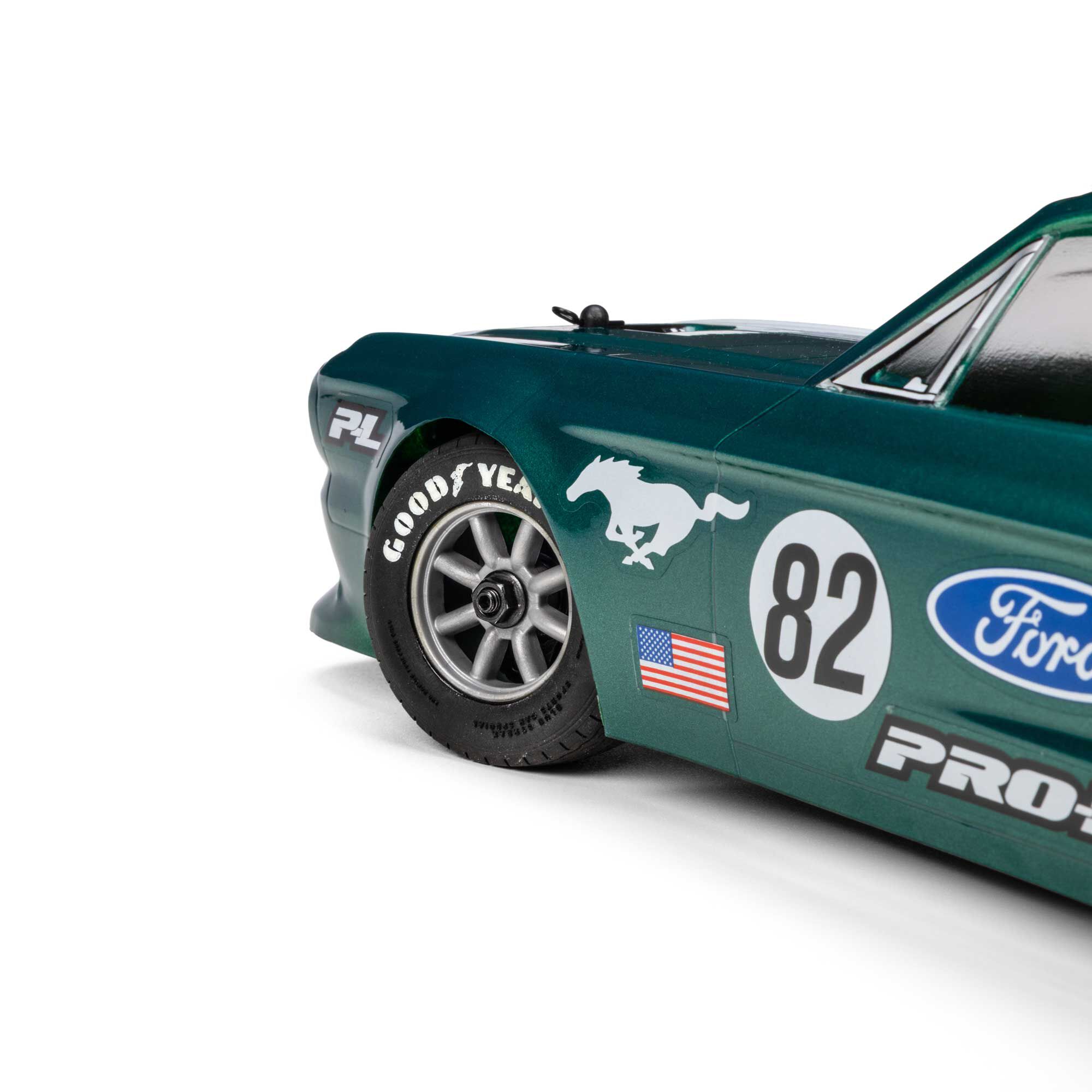 Pro-Line Racing 1:12 Pre-Cut 1968 Ford Mustang Clear VTA Body: Losi NASCAR® Race Car-PRO372817