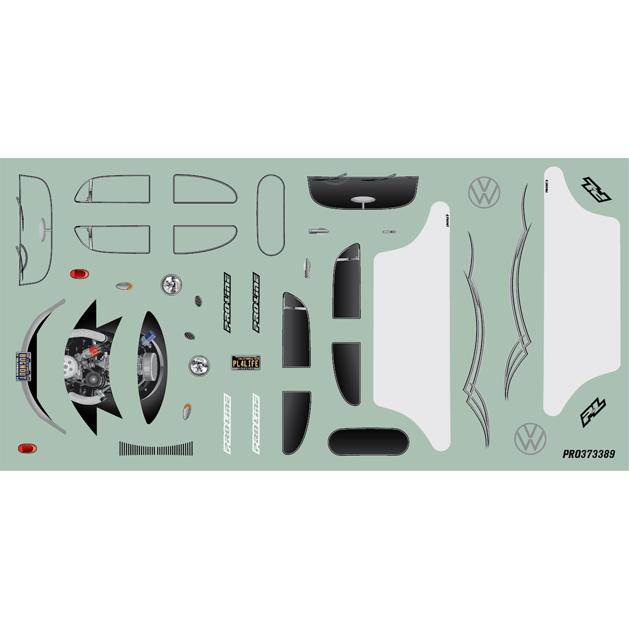 Pro-Line Racing 1/30 Pre-Cut Volkswagen Bug Body, Clear: Axial SCX30-PRO373317