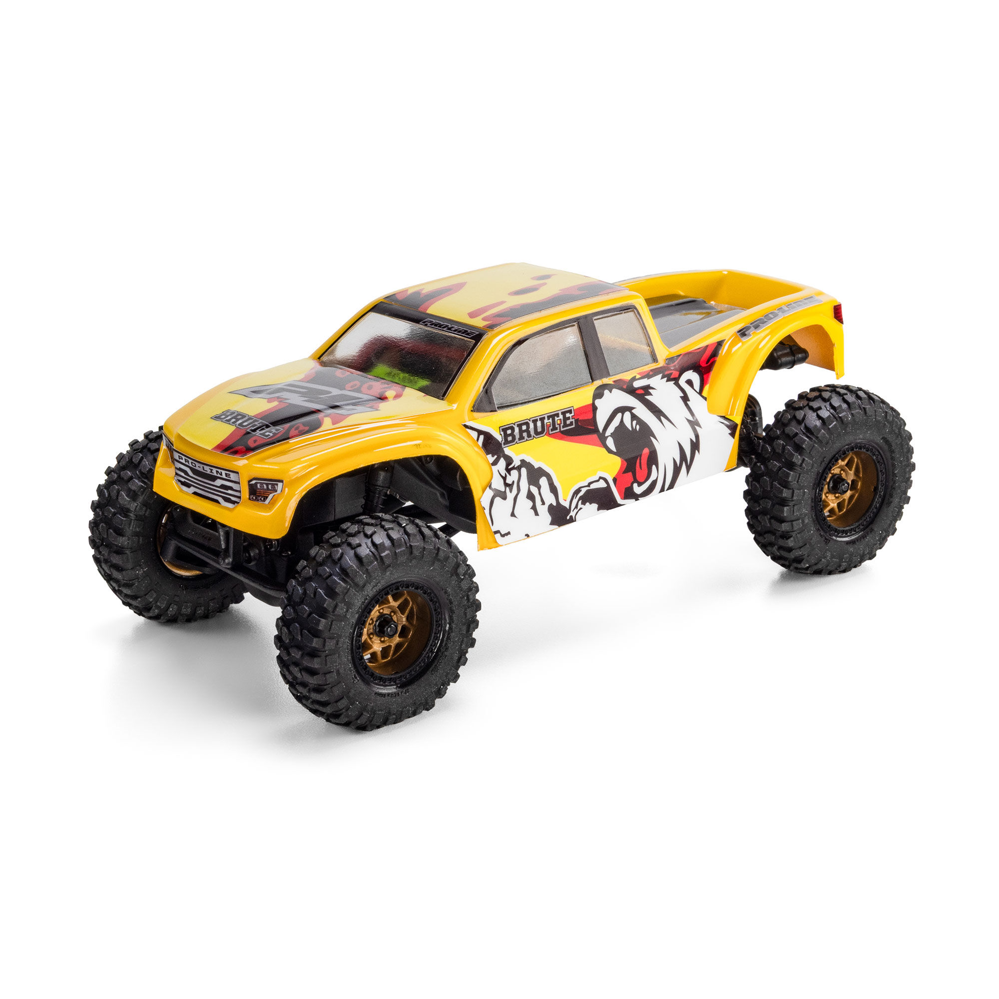 Pro-Line Racing 1:30 Pre-Cut Brute Body, Clear: Axial SCX30-PRO375217