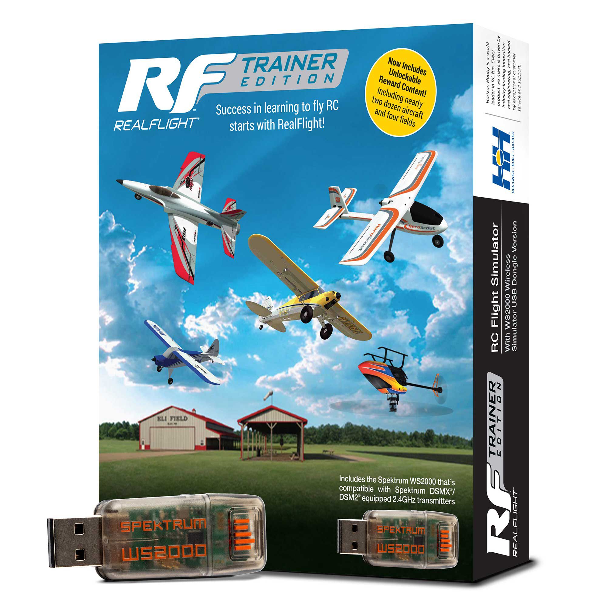 RealFlight Trainer Edition RC Flight Simulator with WS2000 Wireless Simulator USB Dongle-RFL-1212