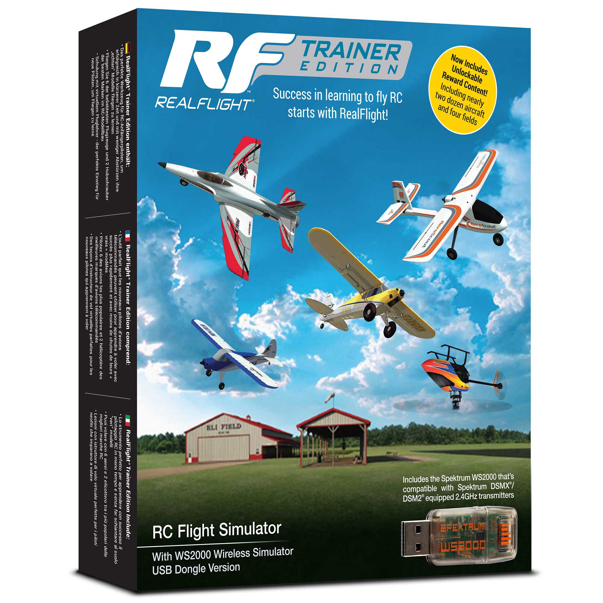 RealFlight Trainer Edition RC Flight Simulator with WS2000 Wireless Simulator USB Dongle-RFL-1212