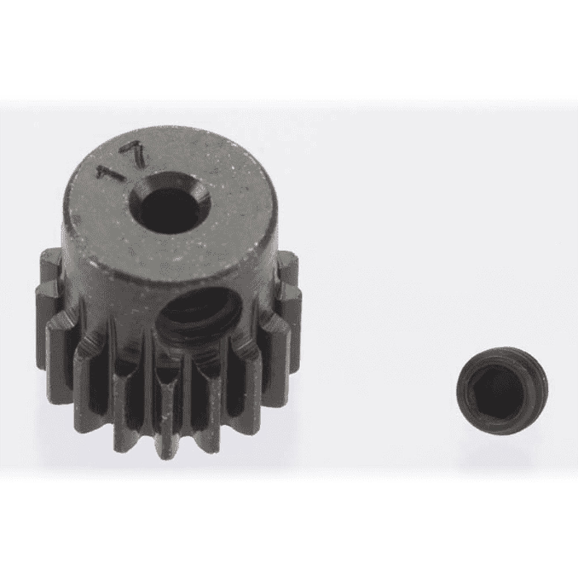 Robinson Racing Products 0.5 Module Hard Blackened Steel Mini Pinion 2mm, 17T-RRP1817