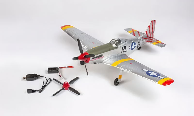 Rage R/C - P-51D Mustang 500mm Brushless RFT (Ready-for-Transmitter) Warbird with PASS System-RGRA1601