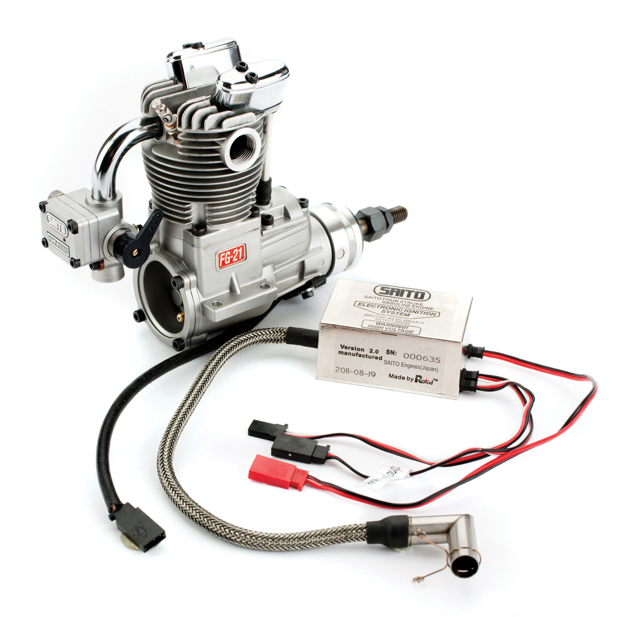 Saito Engines FG-21 (1.26) 4-Stroke Gas Engine: BN-SAIEG21