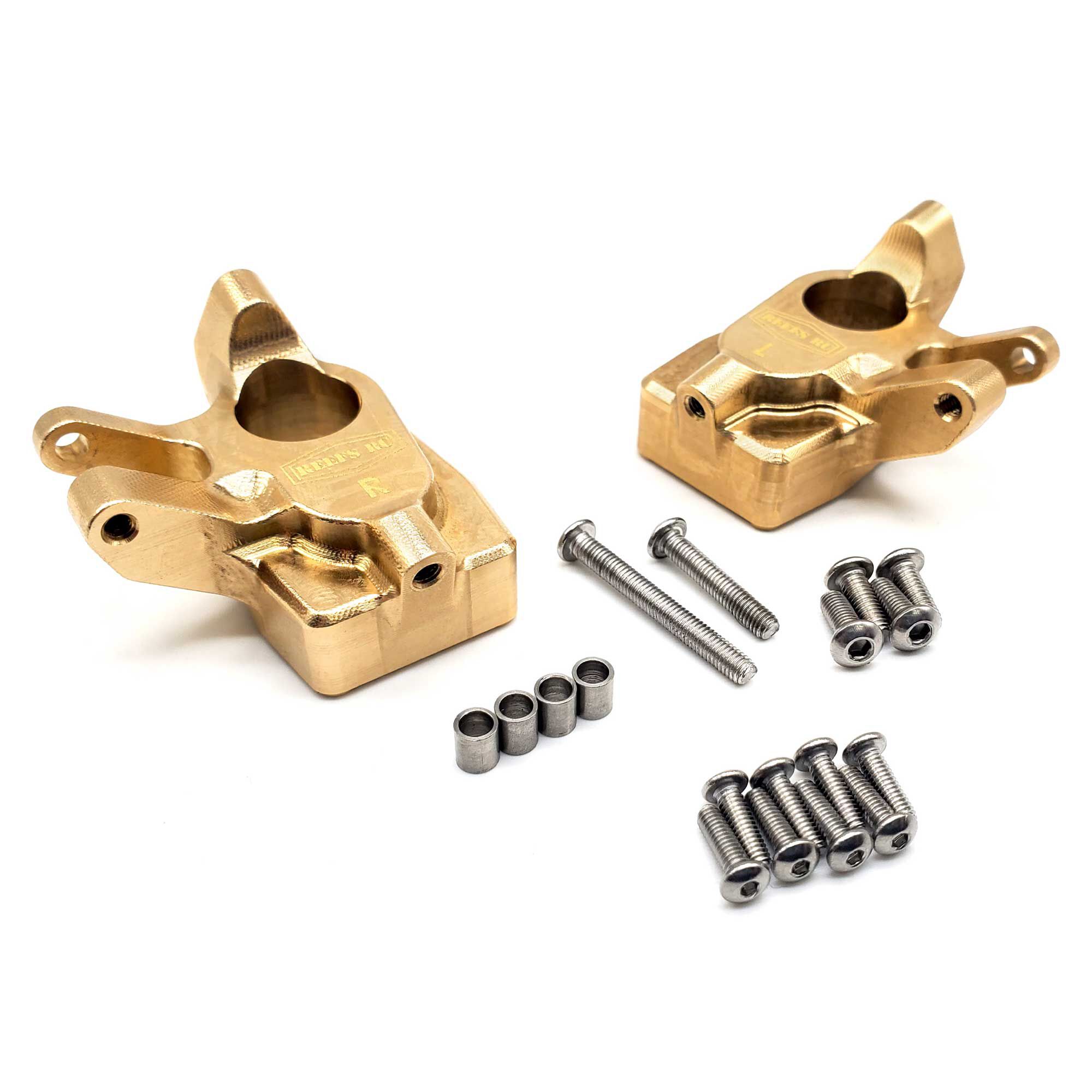 REEFS RC Brass Portal Knucle Set ScxPro / Capra / Scx10.3-SEHREEFS175