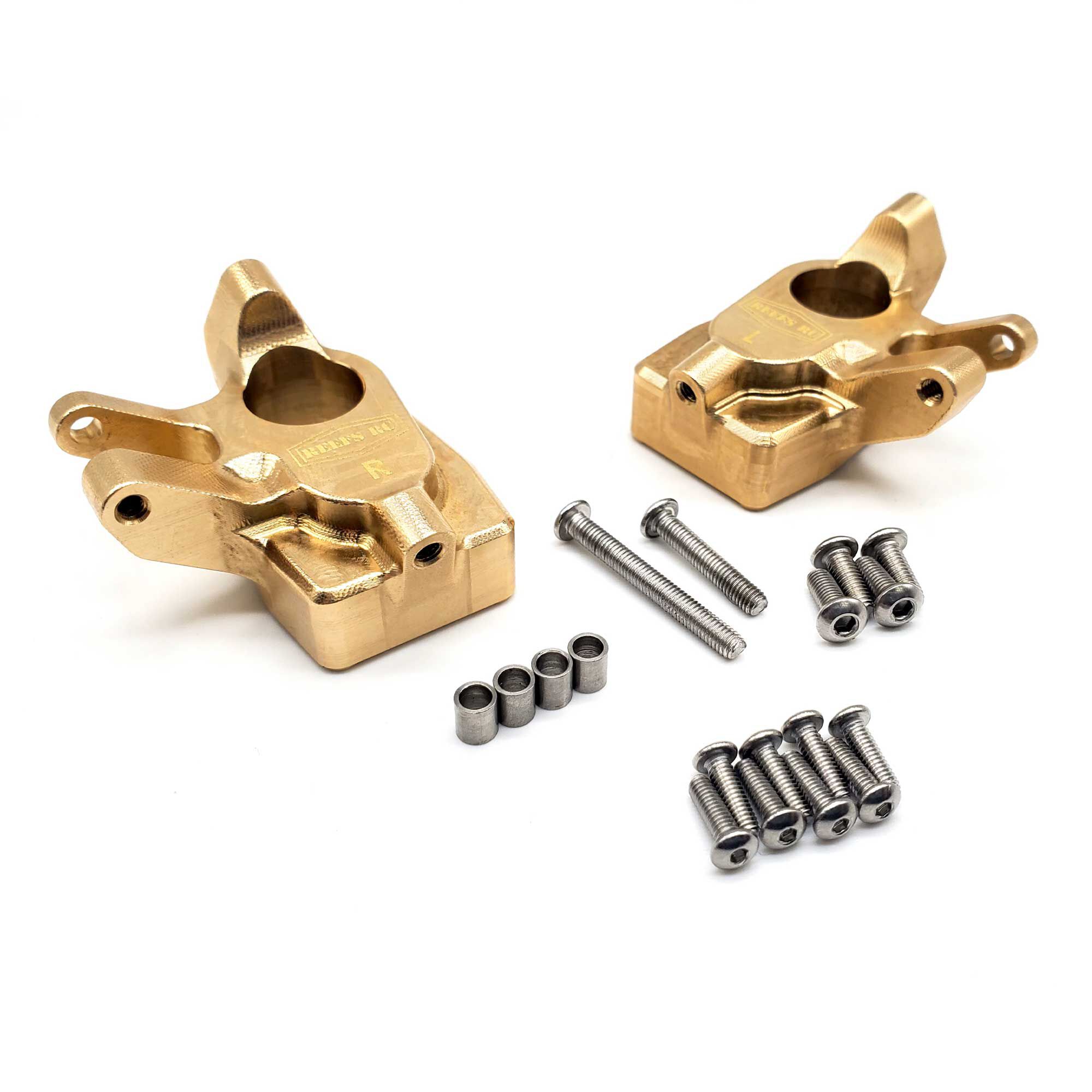 REEFS RC Brass Portal Knucle Set ScxPro / Capra / Scx10.3-SEHREEFS175