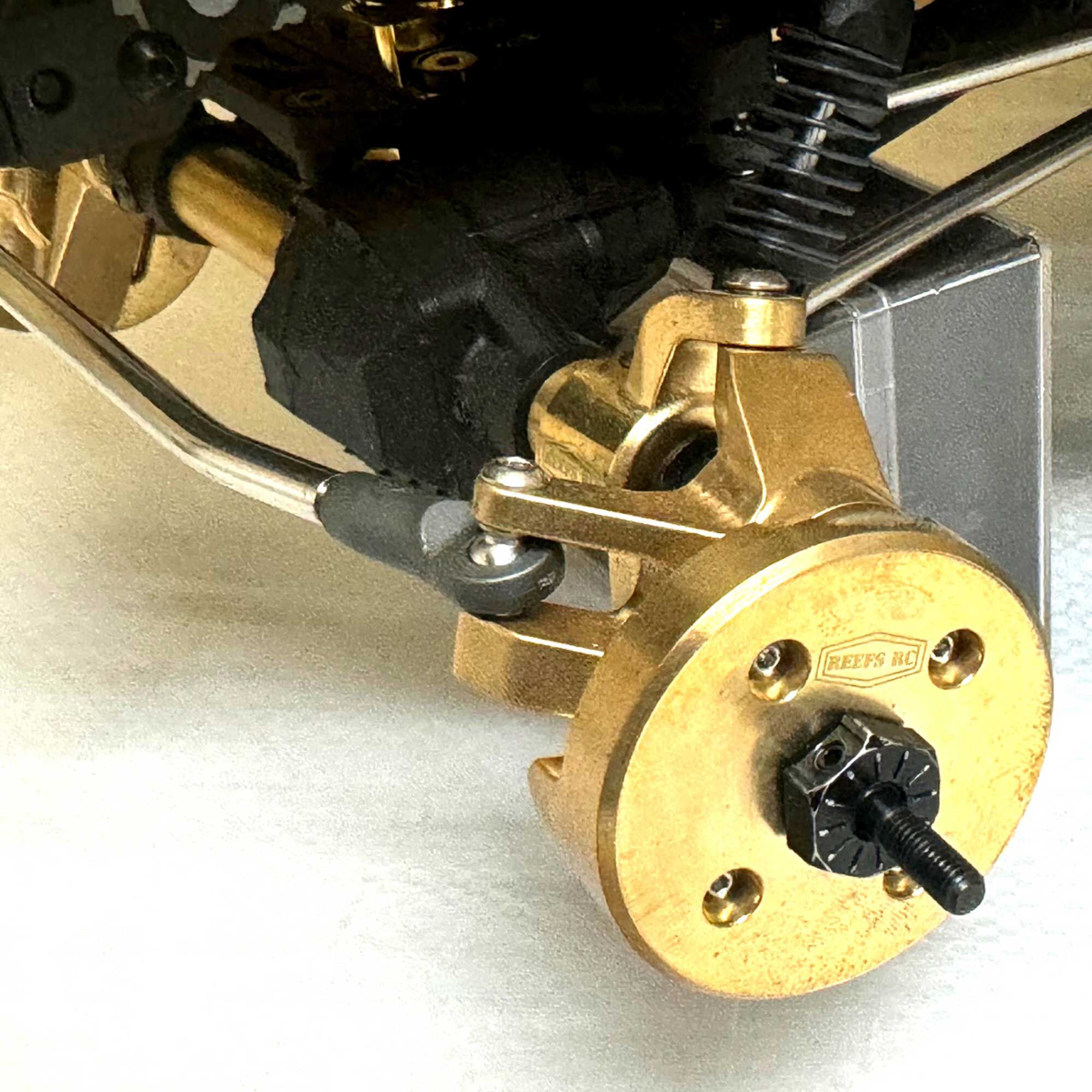 REEFS RC Brass Portal Knucle Set ScxPro / Capra / Scx10.3-SEHREEFS175