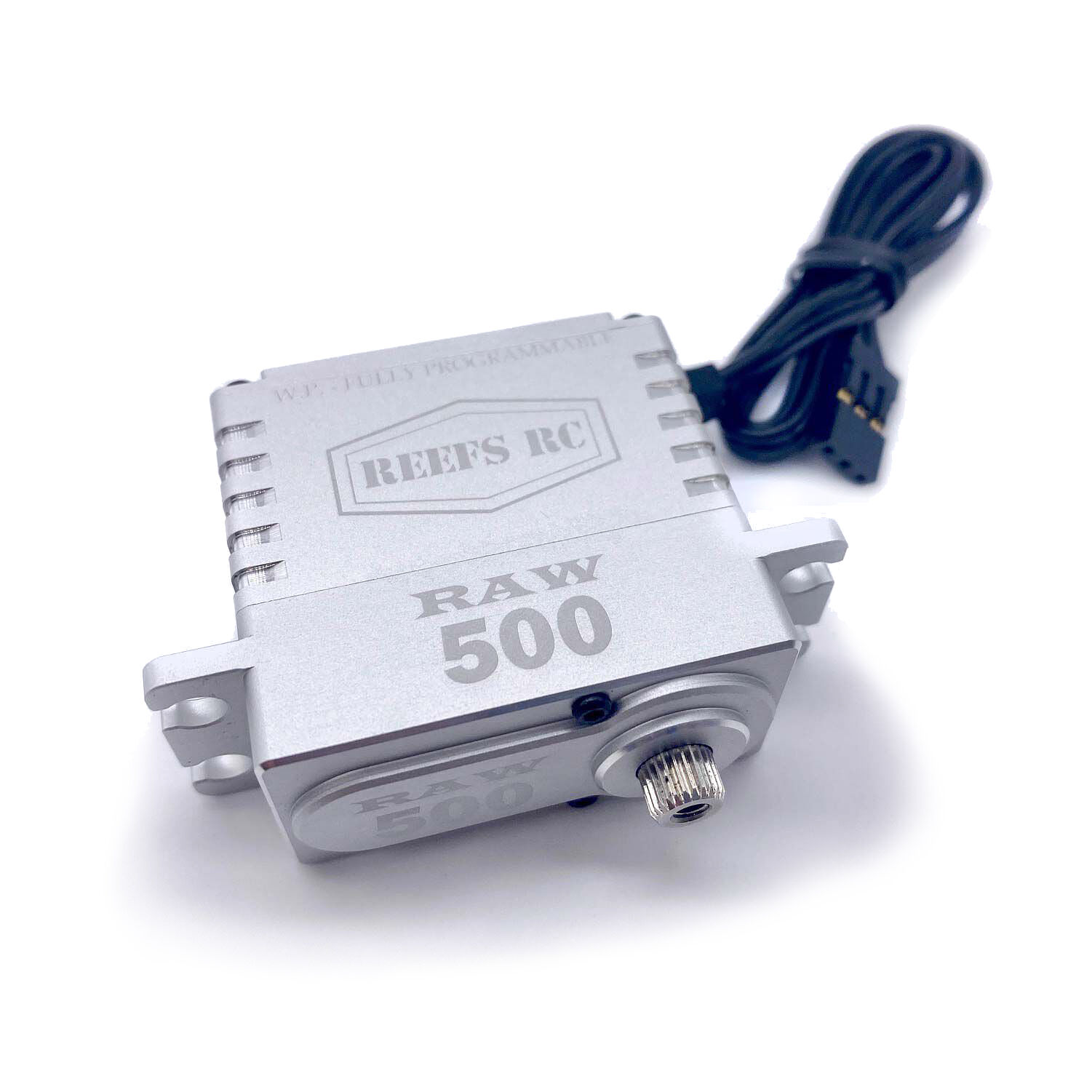 REEFS RC RAW 500HD Standard Digital Metal Gear Waterproof Programmable Servo, Silver-SEHREEFS54