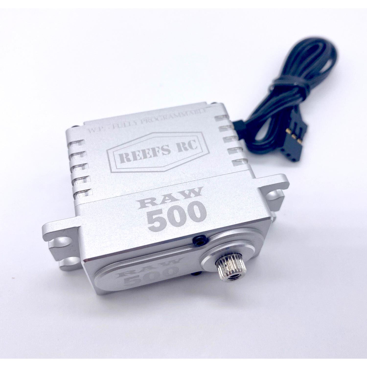 REEFS RC RAW 500HD Standard Digital Metal Gear Waterproof Programmable Servo, Silver-SEHREEFS54