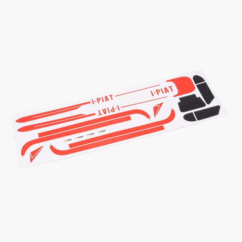 Decal Sheet Blue & Red: FMS 500mm PA-18