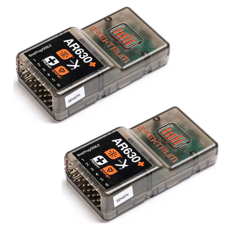 Spektrum AR630+ DSMX 6-Channel AS3X+ & SAFE Receiver-SPM-1030