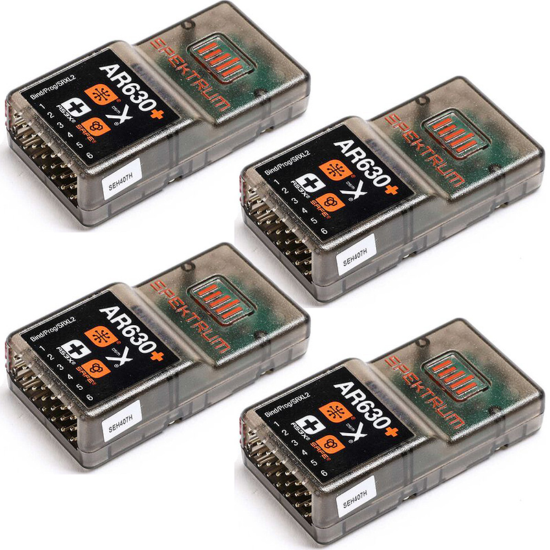 Spektrum AR630+ DSMX 6-Channel AS3X+ & SAFE Receiver-SPM-1030