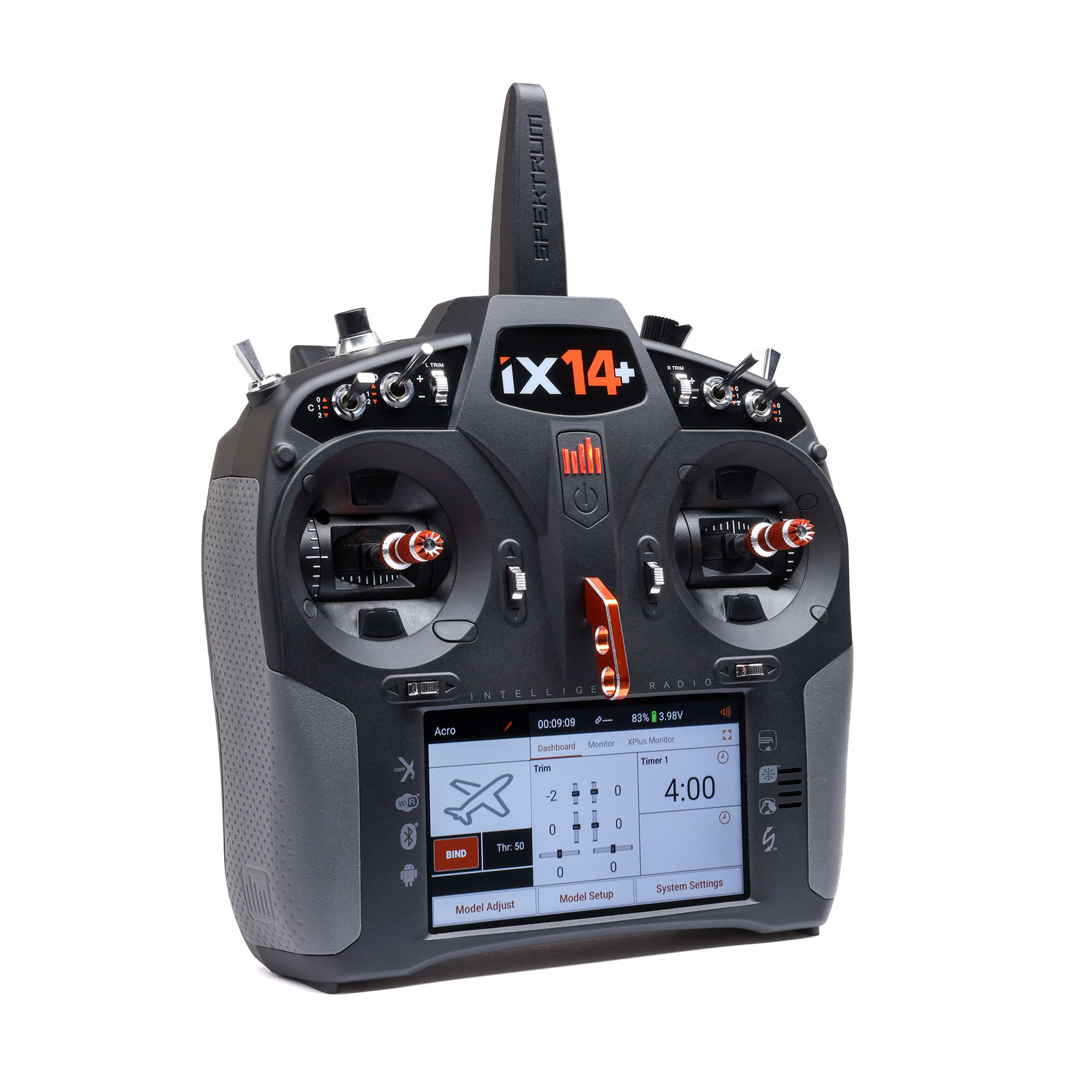 Spektrum iX14+ 20-Channel DSMX Transmitter Only-HBZ-SPMR14010