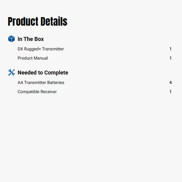 DX Rugged+ 12-Channel DSMR+ Transmitter, Green-SPMR6220G