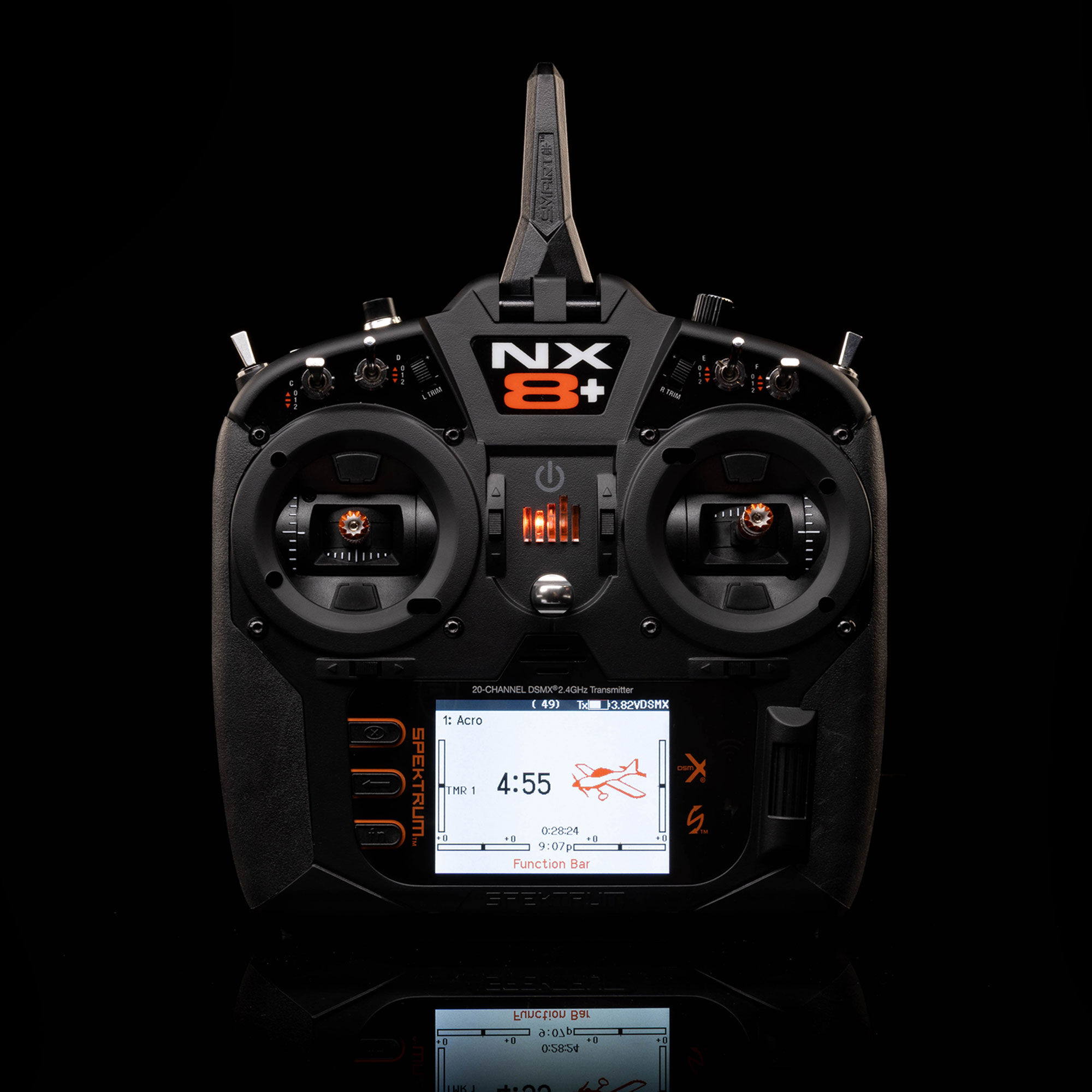 Spektrum NX8+ 20 Channel DSMX Transmitter Only-SPMR8210A