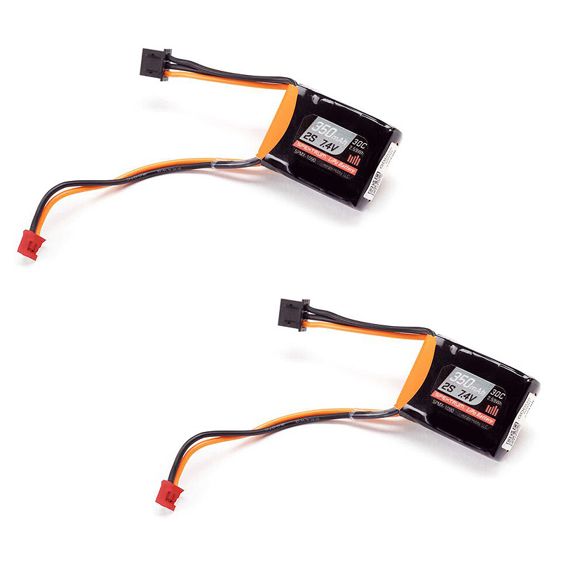 Spektrum 7.4V 350mAh 2S 30C LiPo Battery PH2.0-SPMX-1090
