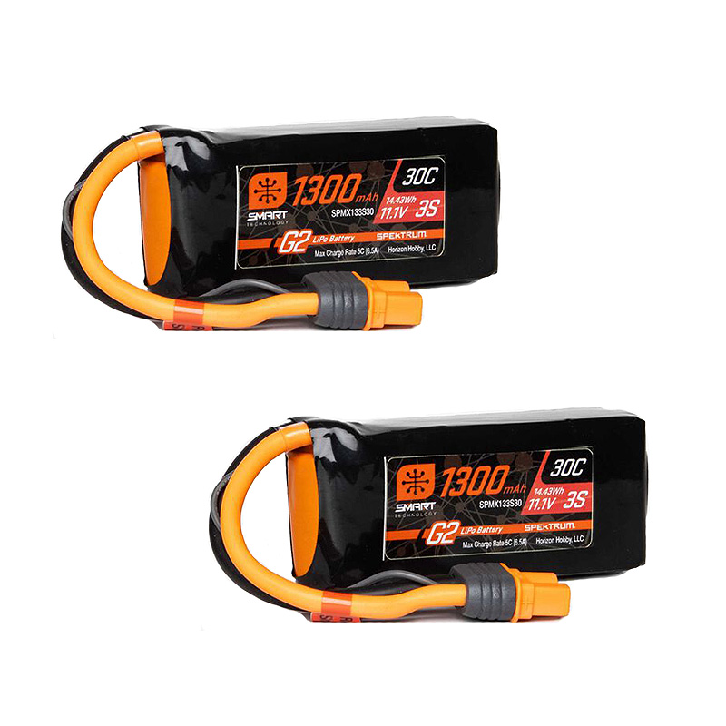 Spektrum 1300mAh 3S 11.1V Smart G2 LiPo 30C IC3-SPMX133S30
