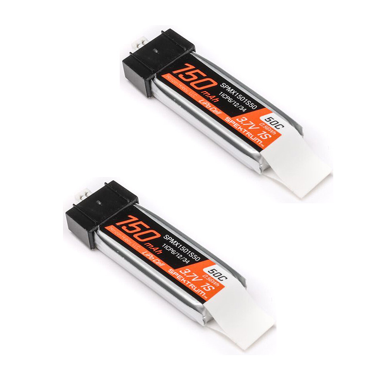 Spektrum 3.7V 150mAh 1S 50C LiPo Battery: JST PH1.25 Connector-SPMX1501S50