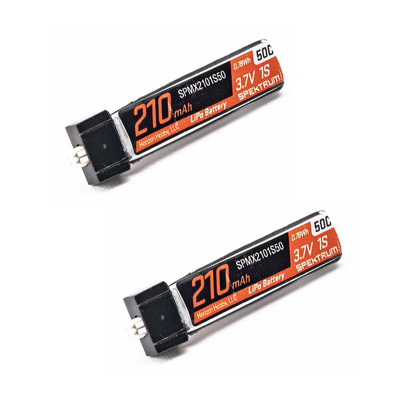 Spektrum 3.7V 210mAh 1S 50C LiPo Battery: JST PH 1.25 (Ultra Micro) Connector-SPMX2101S50