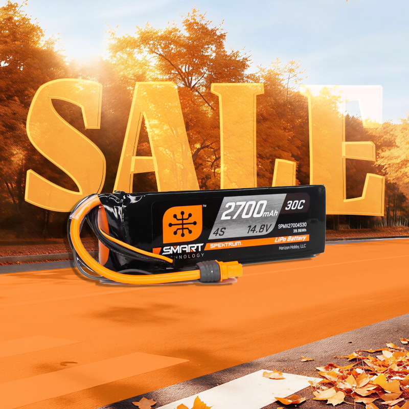 Spektrum 2700mAh 4S 14.8V Smart LiPo Battery 30C; IC3-SPMX27004S30