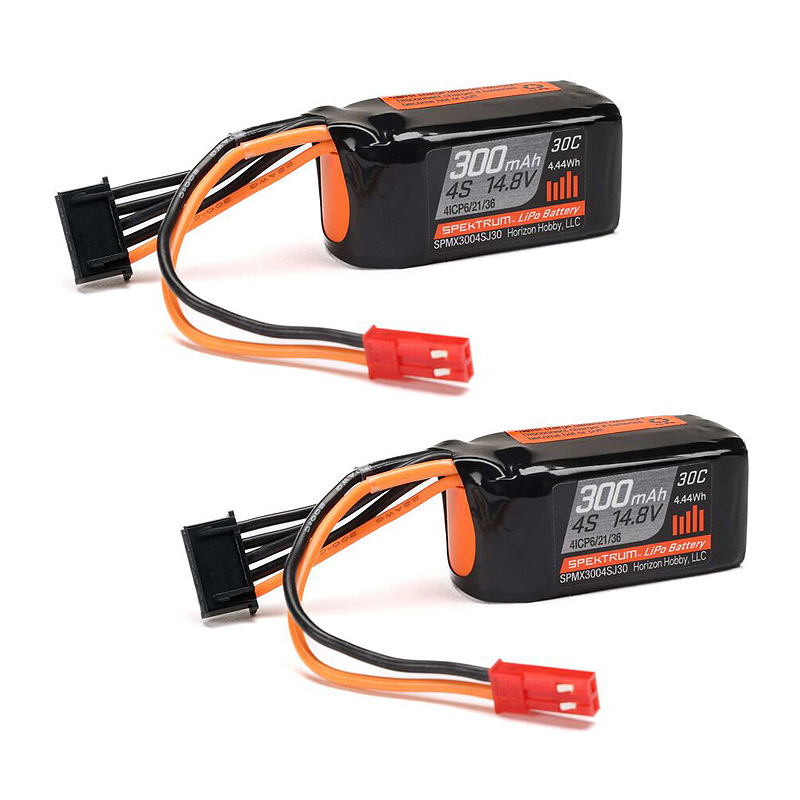 Spektrum 14.8V 300mAh 4S 30C LiPo Battery-SPMX3004SJ30