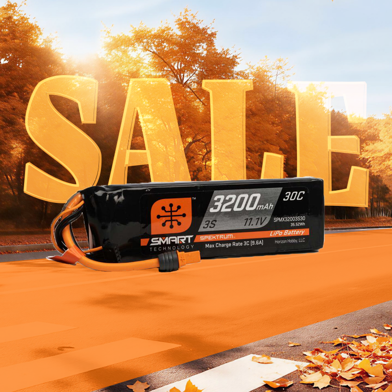 Spektrum 3200mah 3S 11.1V Smart LiPo 30C; IC3-SPMX32003S30