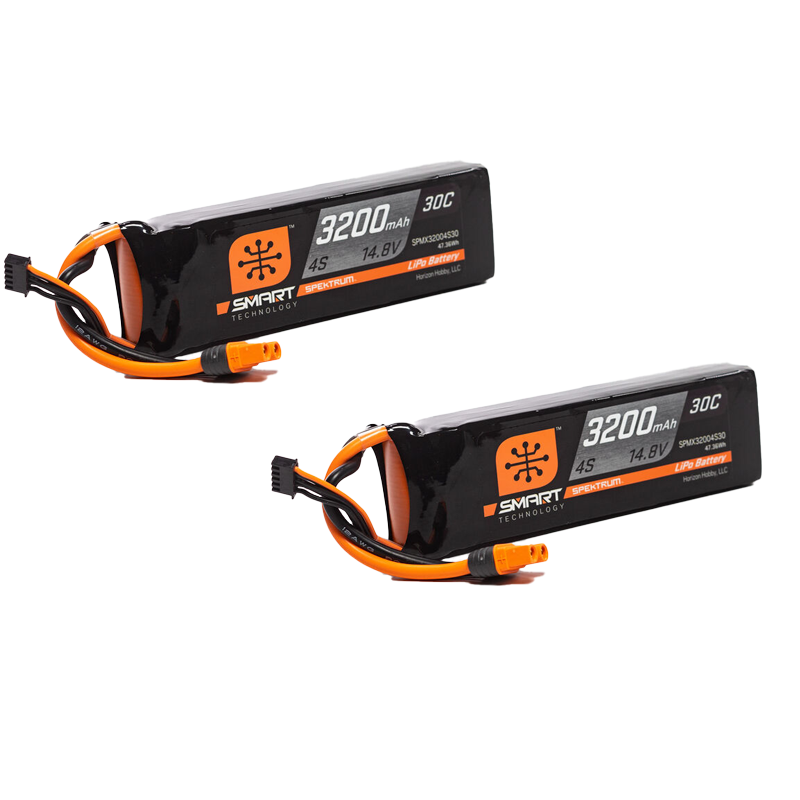 Spektrum 3200mAh 4S 14.8V Smart LiPo Battery 30C IC3-SPMX32004S30