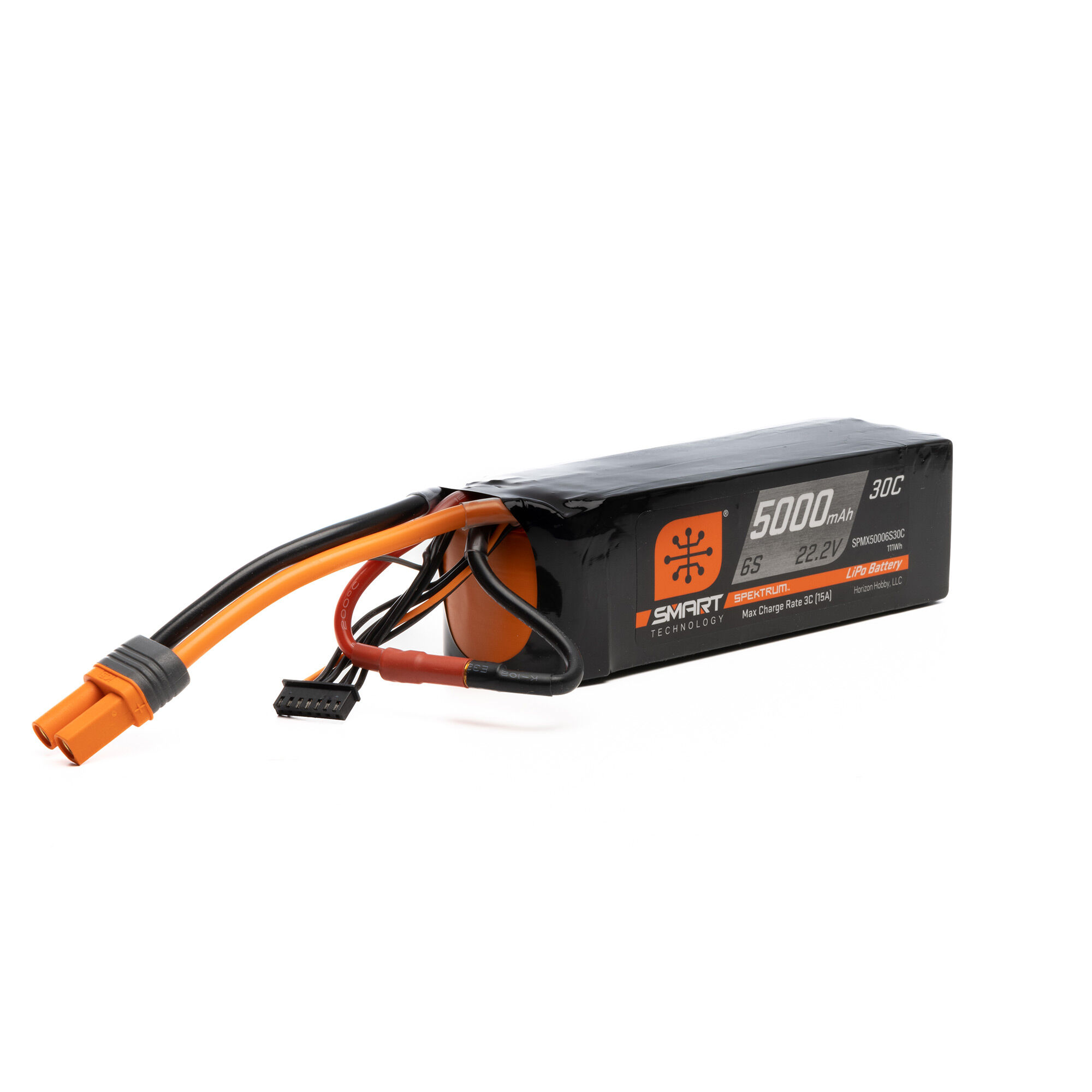 Spektrum Accessories 5000mAh 6S 22.2V Smart LiPo 30C; IC5-SPMX50006S30C