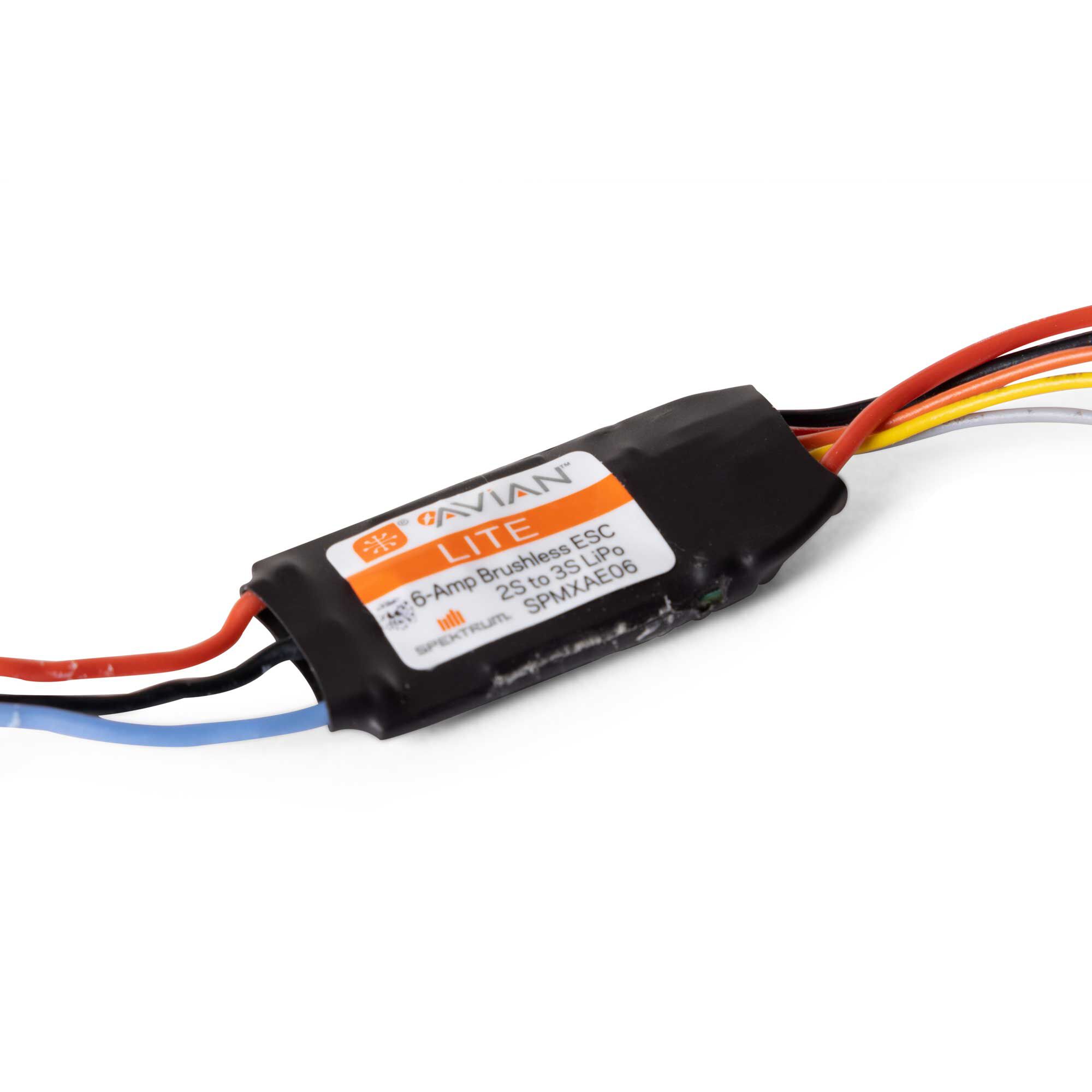 Avian 6-Amp Smart Lite BL ESC 2S-3S UMX 3-Pin-SPMXAE06