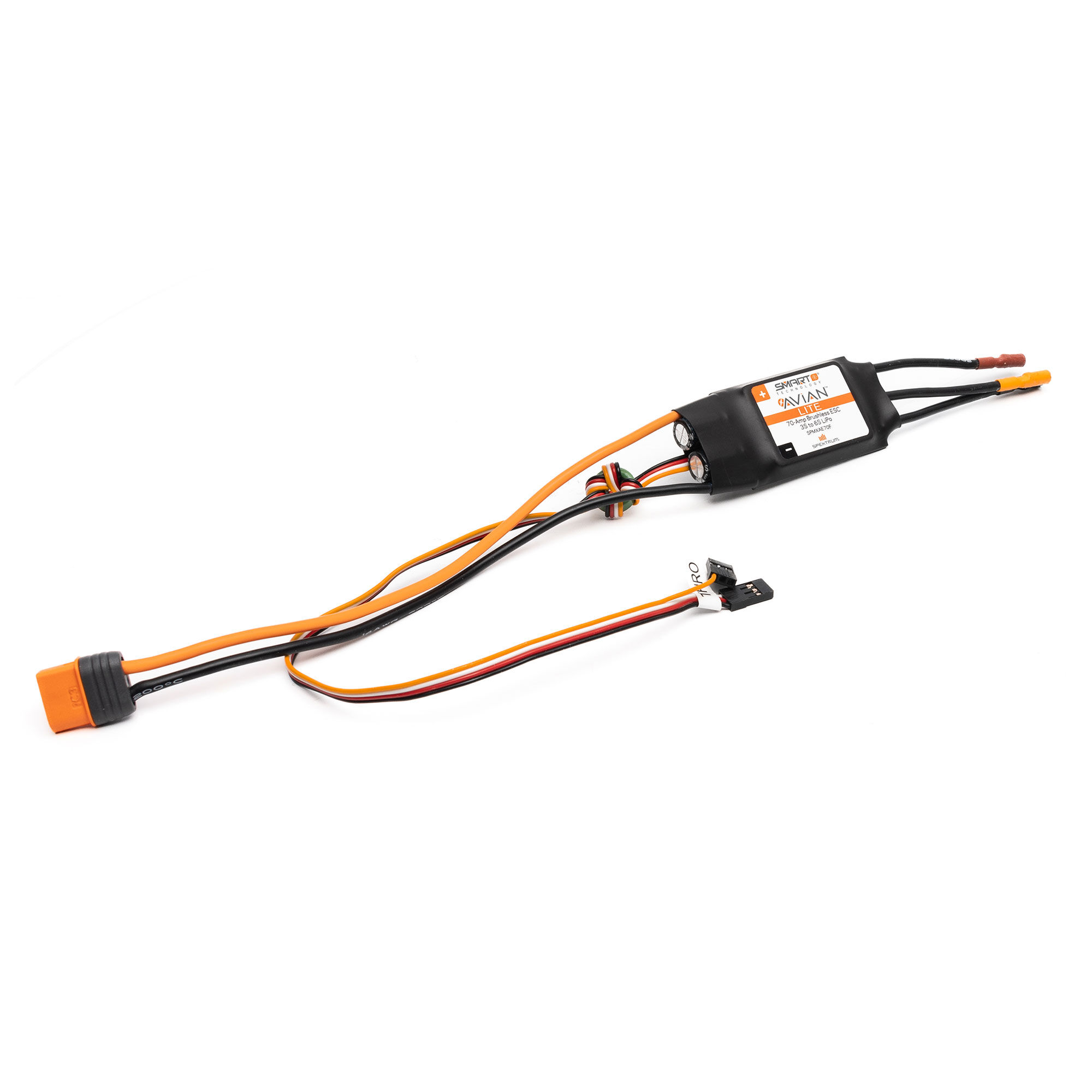 Spektrum Avian 70-Amp Smart Lite Brushless ESC, 3S-6S: IC3 Ver. F-SPMXAE70F