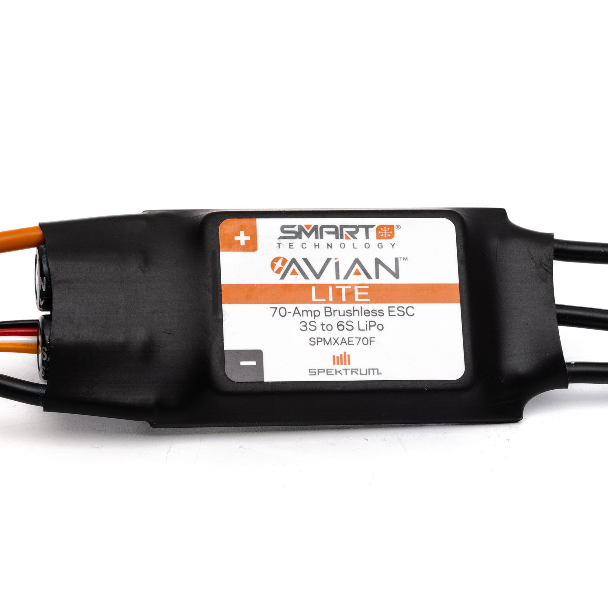 Spektrum Avian 70-Amp Smart Lite Brushless ESC, 3S-6S: IC3 Ver. F-SPMXAE70F