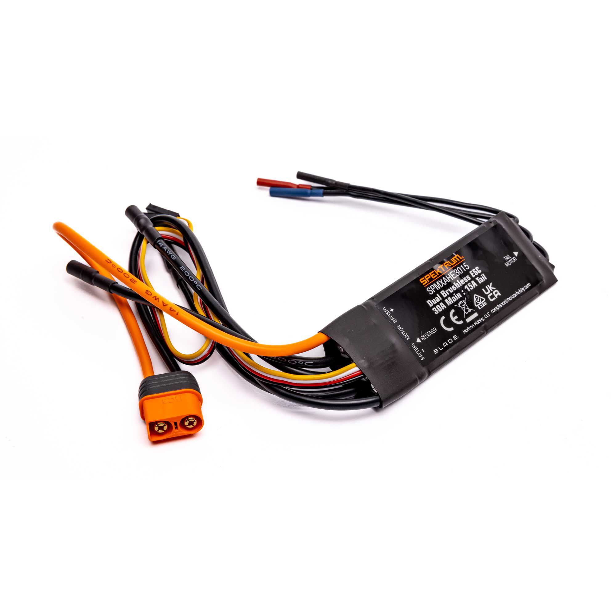 Spektrum Avian Dual ESC 30A Main, 15A Tail 3S-4S: Eclipse 360-SPMXAHE3015
