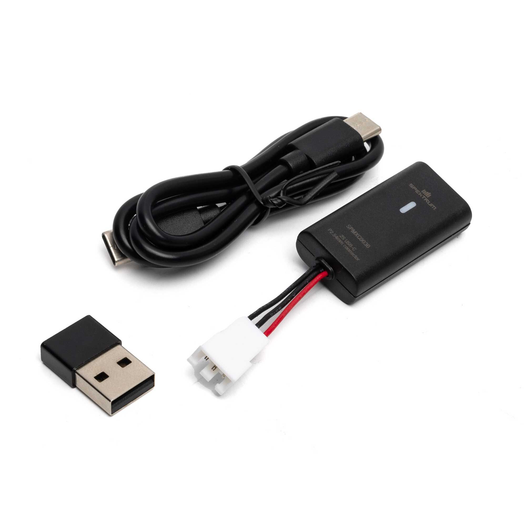Spektrum 2S PH2.54 JST-XH 3-pin LiPo USB-C 500mAh Charger-SPMXC0030