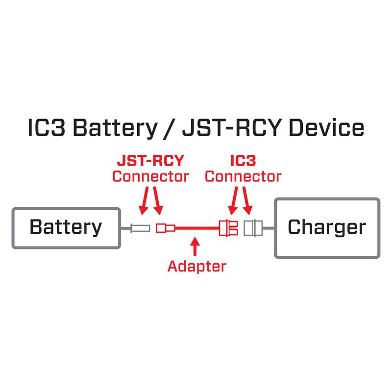 Spektrum Adapter: IC3 Battery / JST-RCY Device-SPMXCA310