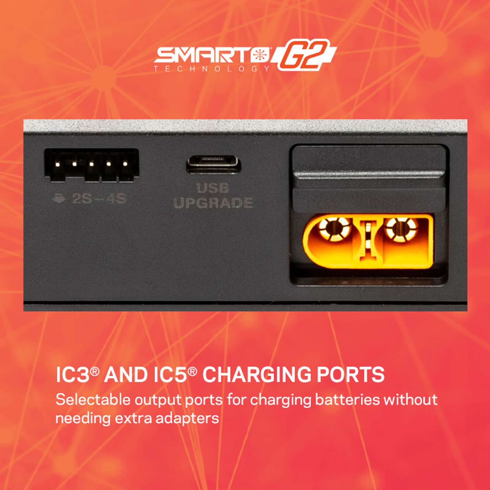 Spektrum Smart Powerstage Air Bundle: G2 2200mAh 3S LiPo IC3 & S155 Charger-SPMXPSA400