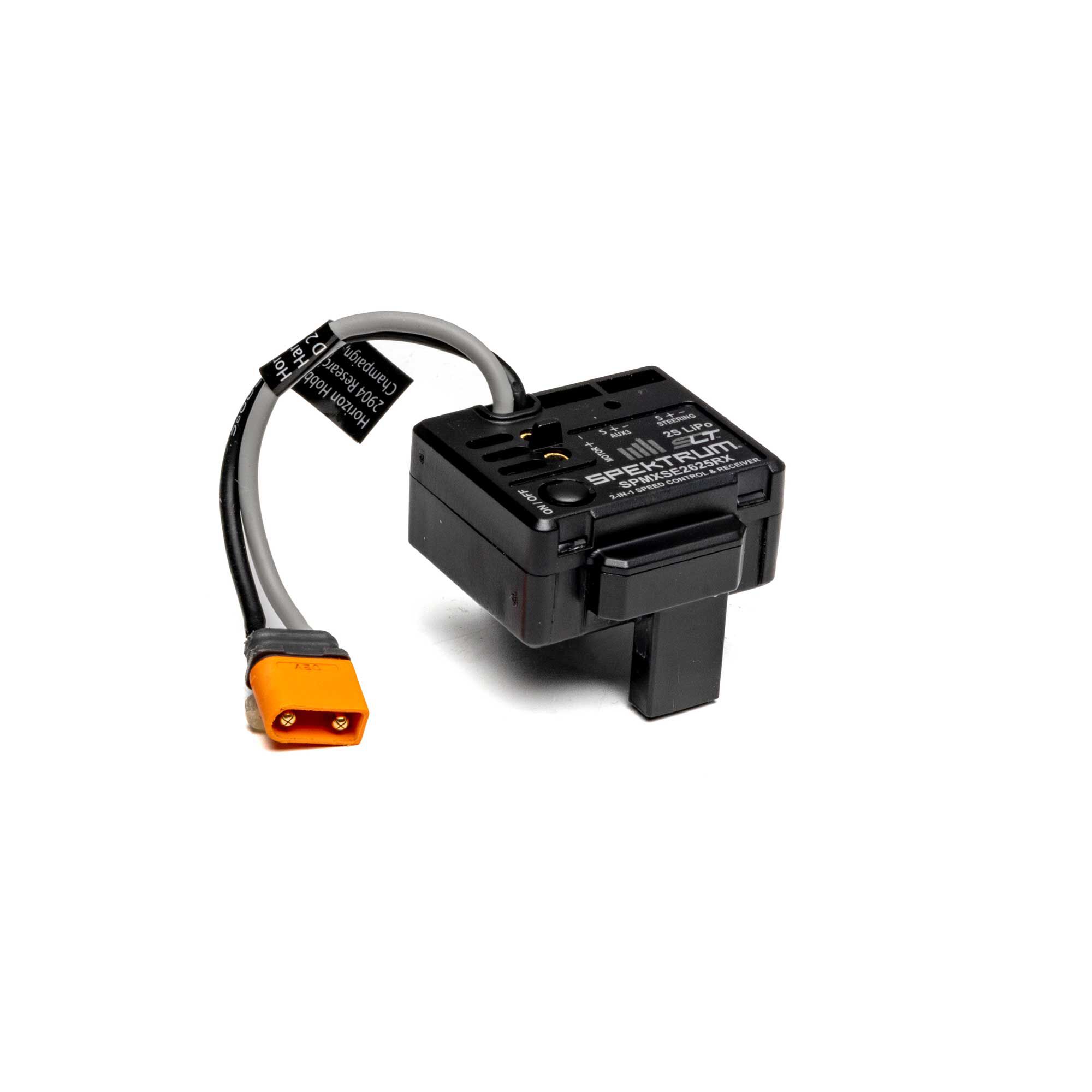 Spektrum 25A SLT 2-in-1 ESC / Receiver Combo: GROM-SPMXSE2625RX